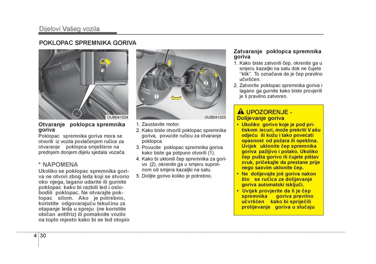 KIA Rio Pride UB vlasnicko uputstvo / page 107