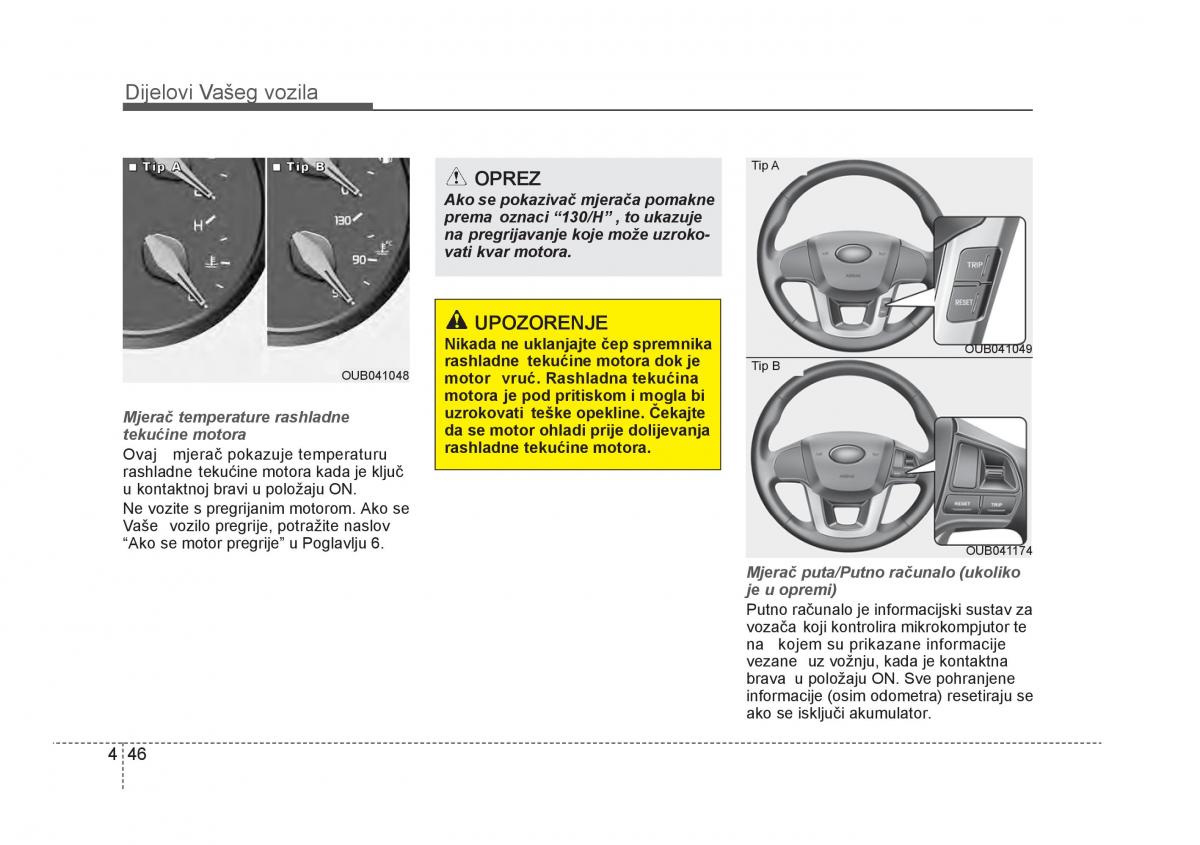 KIA Rio Pride UB vlasnicko uputstvo / page 123