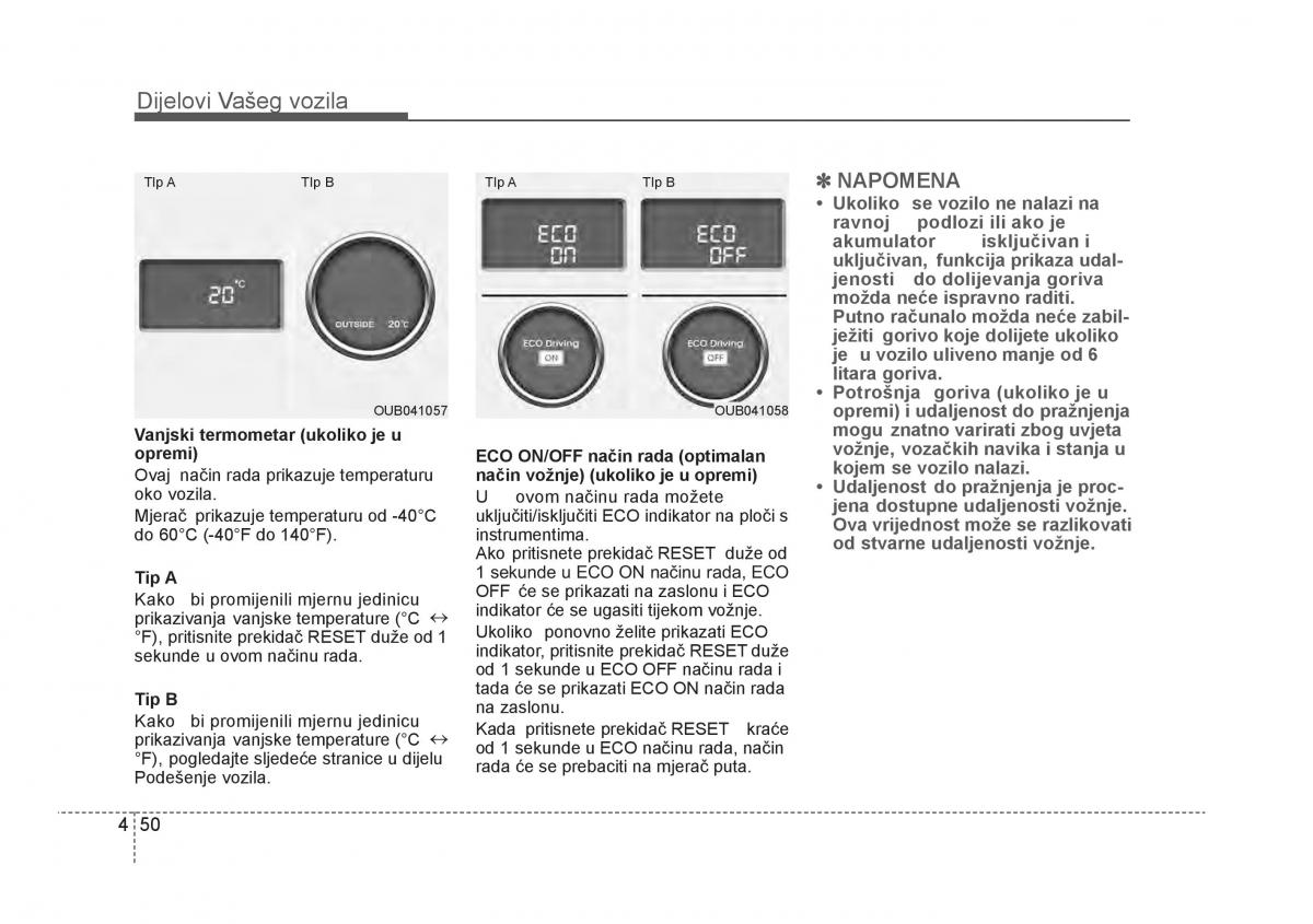 KIA Rio Pride UB vlasnicko uputstvo / page 127