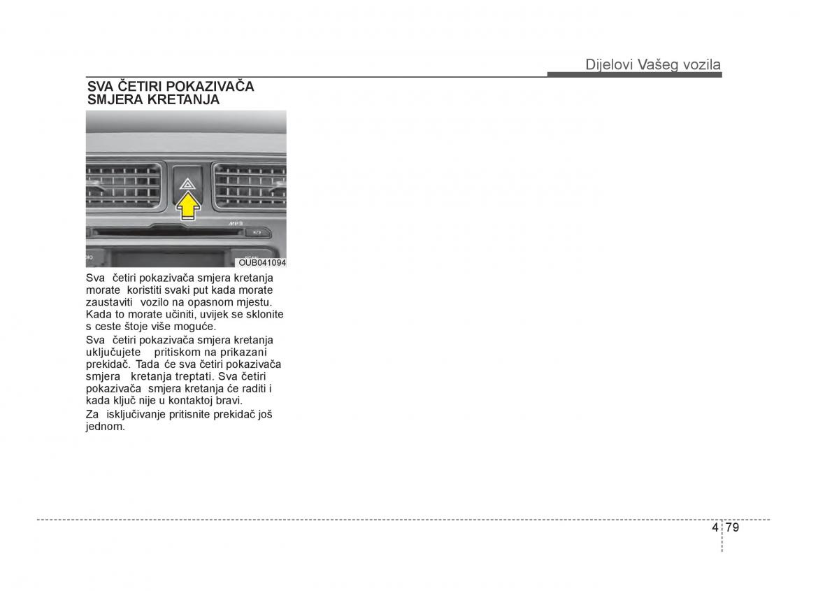 KIA Rio Pride UB vlasnicko uputstvo / page 156