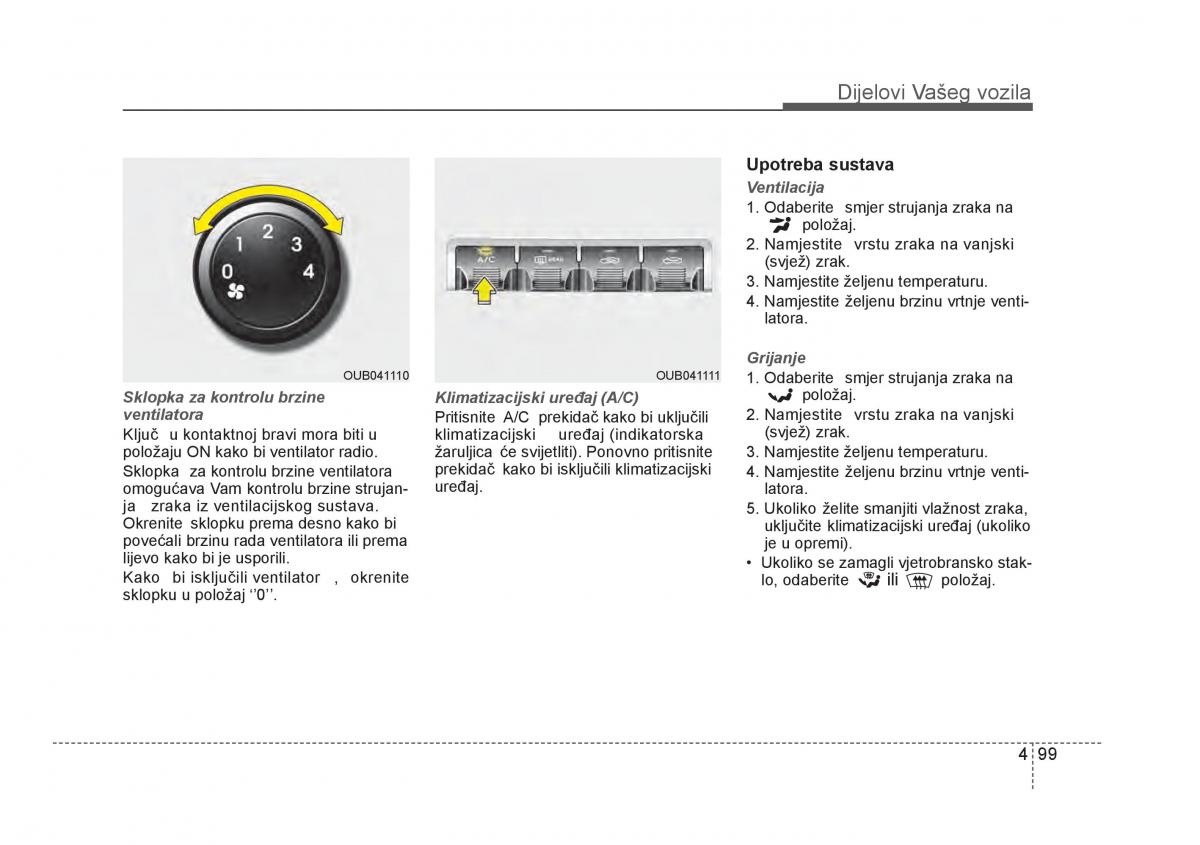 KIA Rio Pride UB vlasnicko uputstvo / page 176