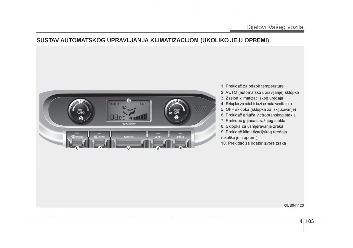 KIA Rio Pride UB vlasnicko uputstvo / page 180