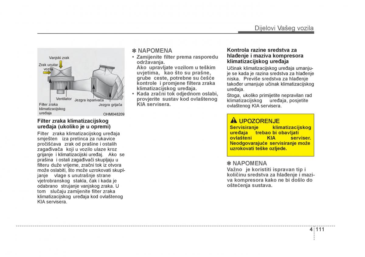 KIA Rio Pride UB vlasnicko uputstvo / page 188