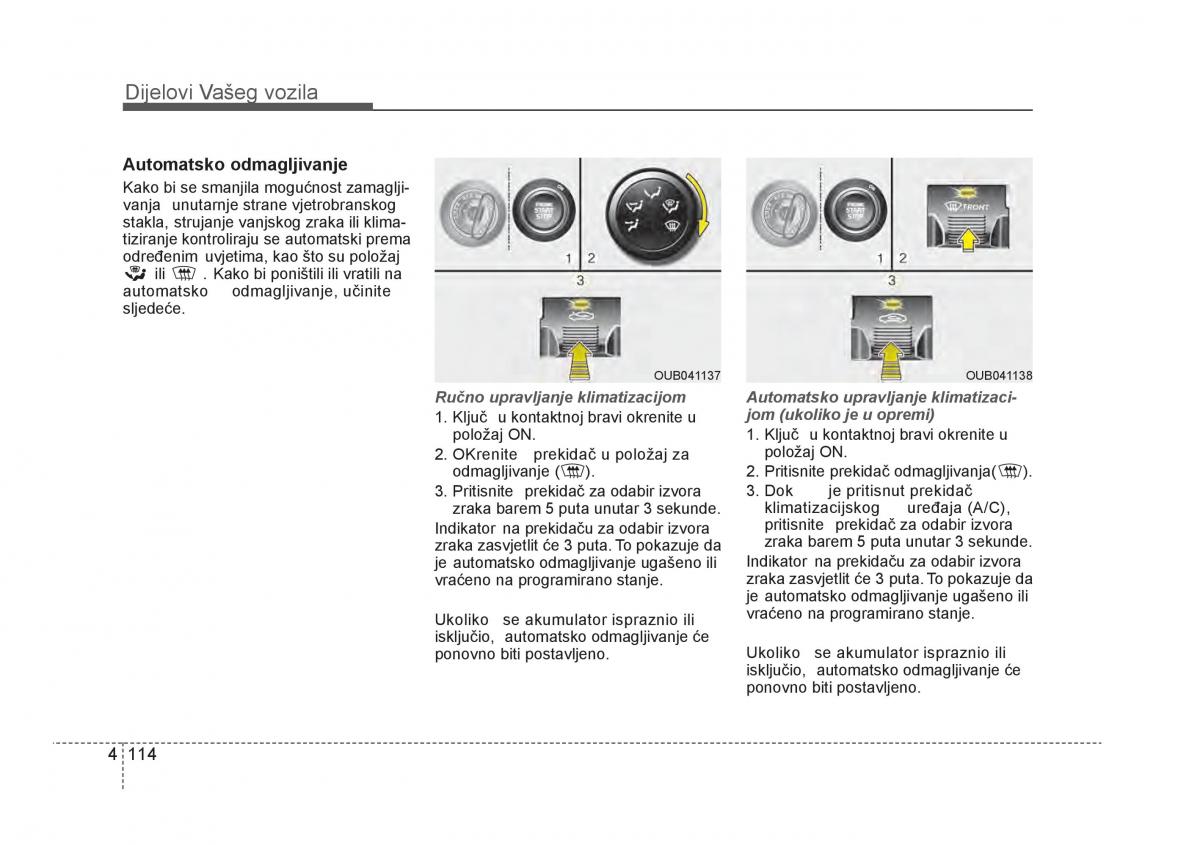 KIA Rio Pride UB vlasnicko uputstvo / page 191