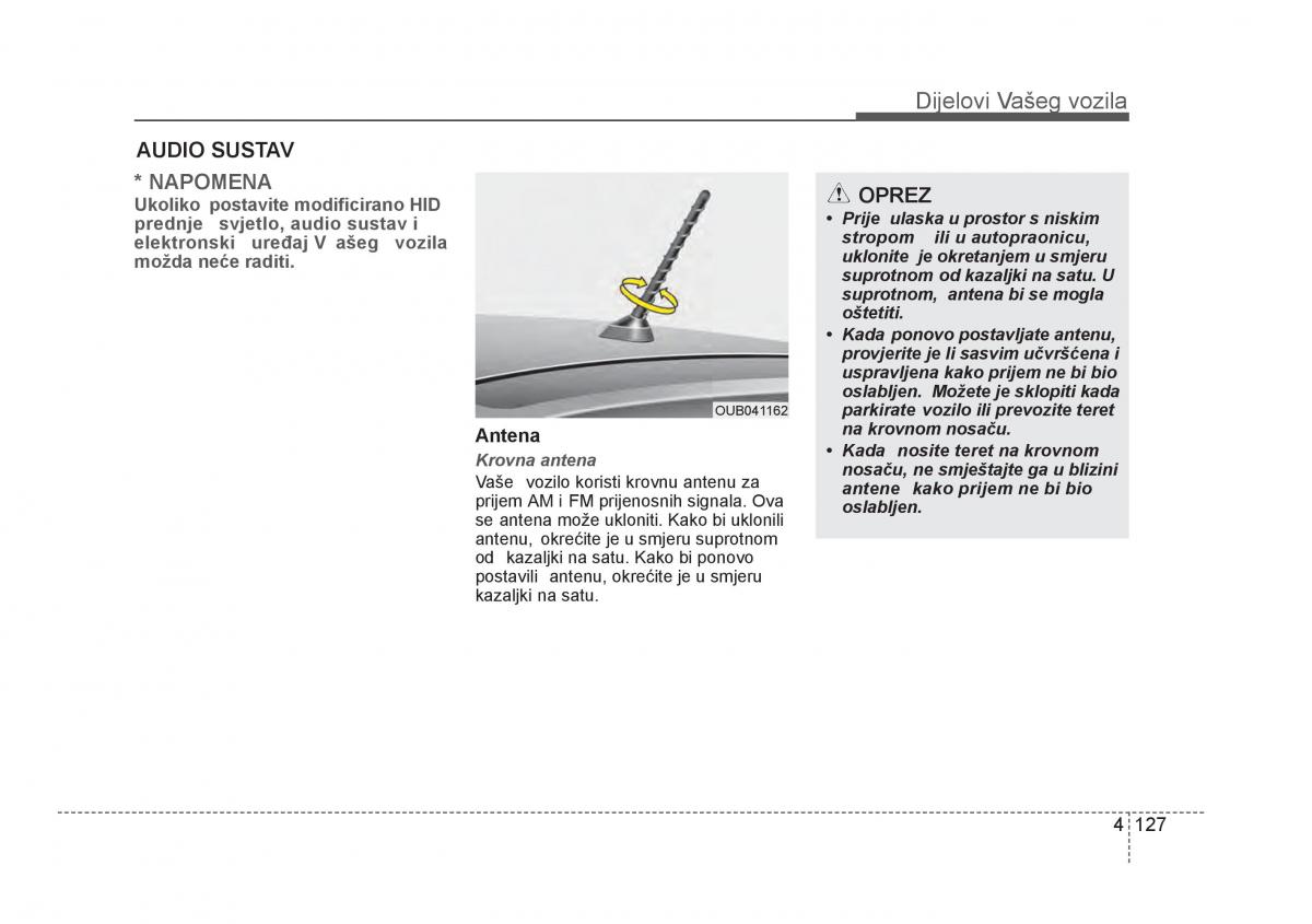 KIA Rio Pride UB vlasnicko uputstvo / page 204