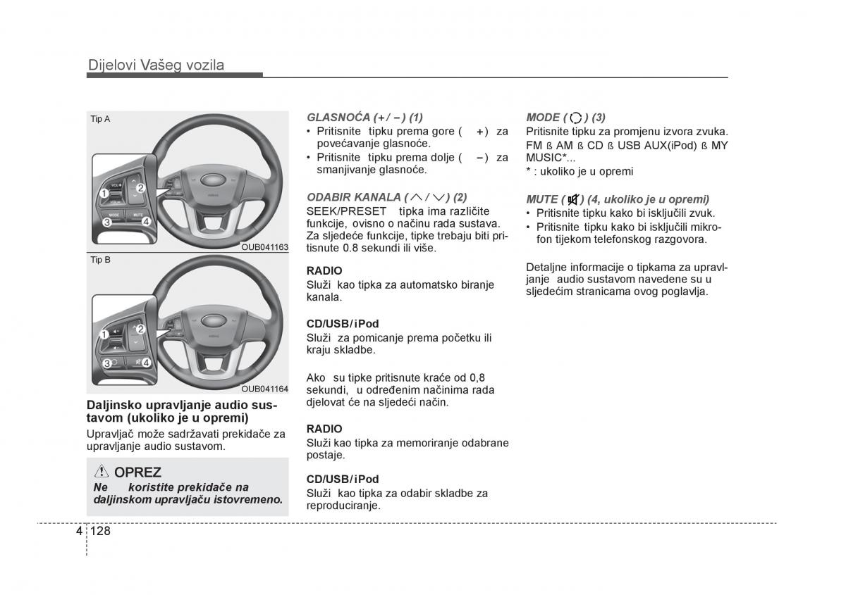 KIA Rio Pride UB vlasnicko uputstvo / page 205