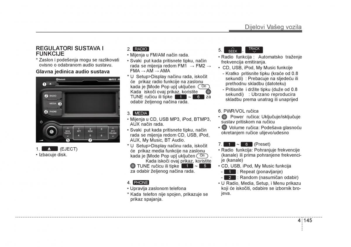 KIA Rio Pride UB vlasnicko uputstvo / page 222