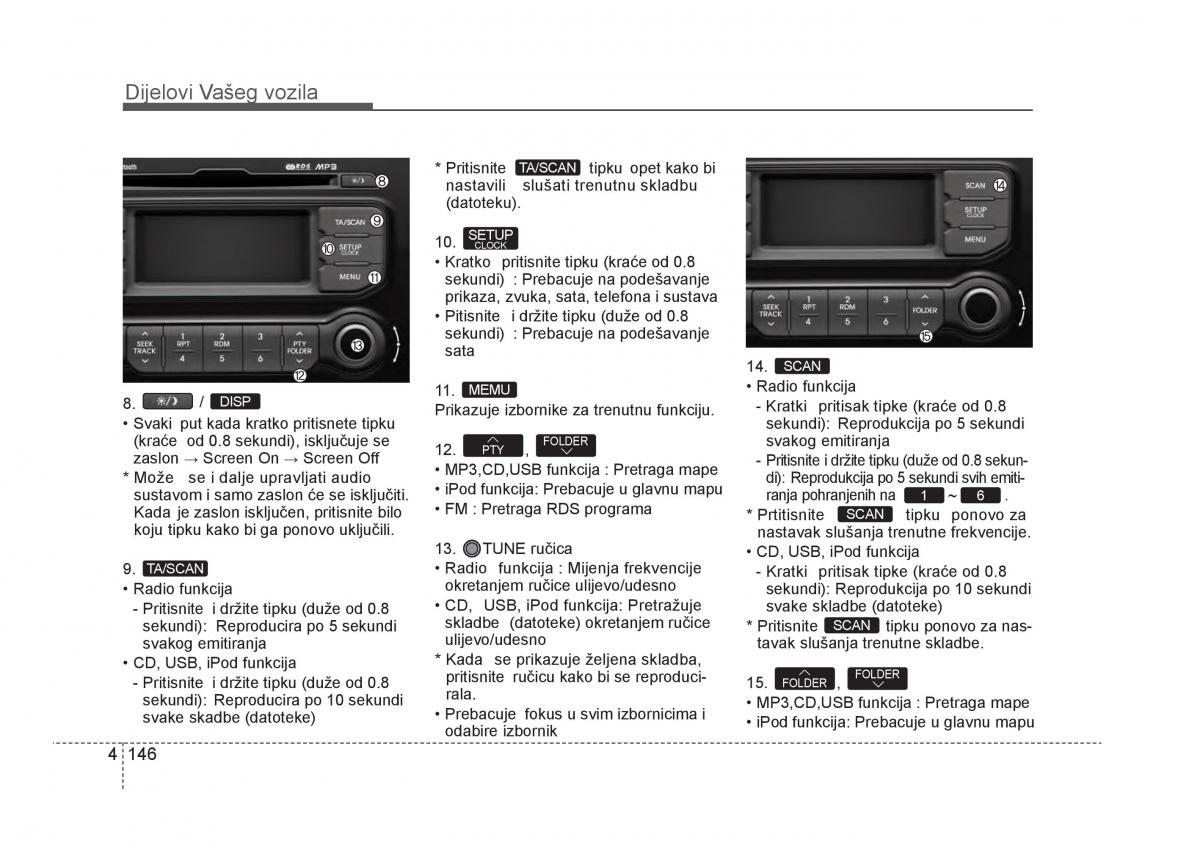 KIA Rio Pride UB vlasnicko uputstvo / page 223