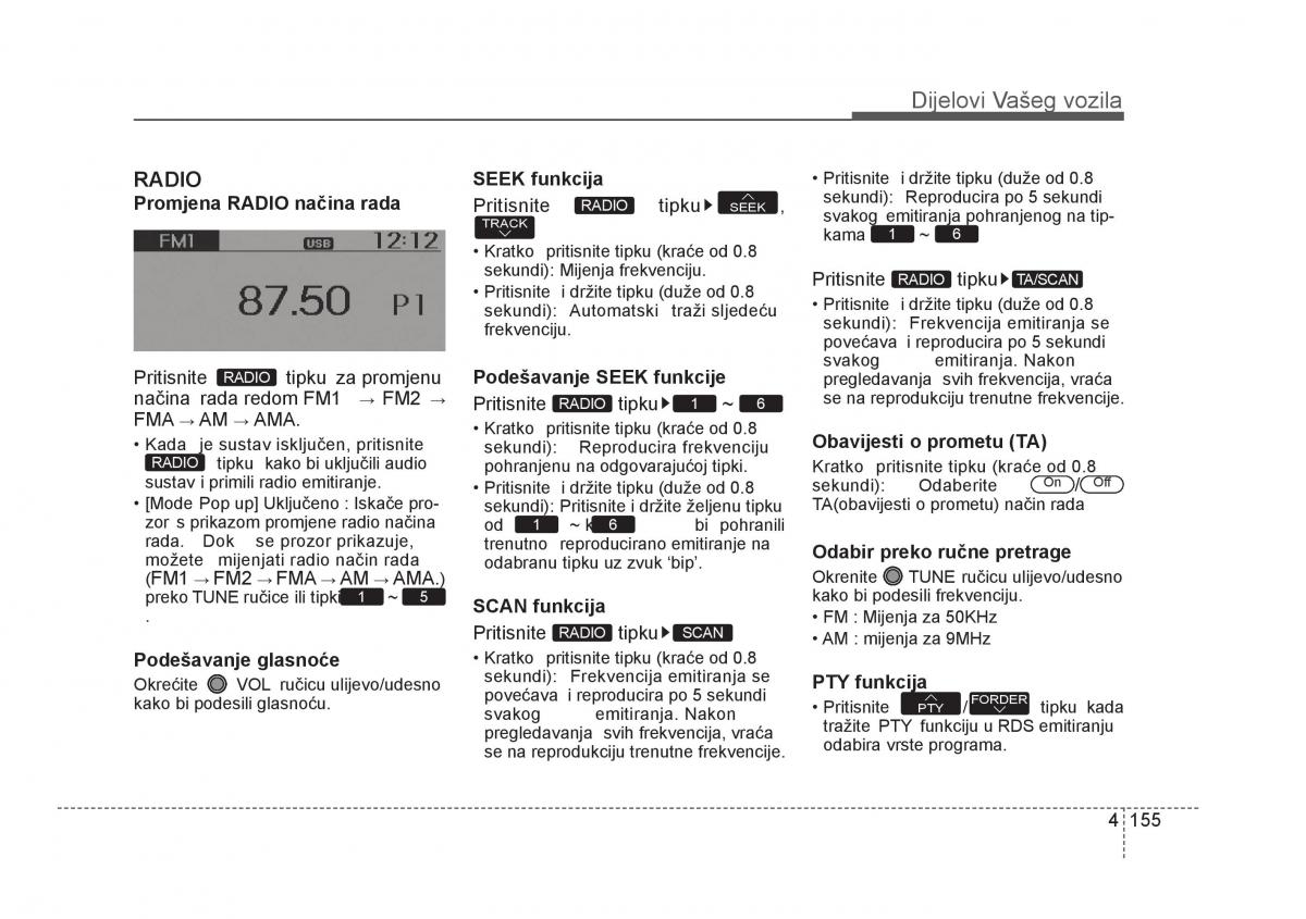 KIA Rio Pride UB vlasnicko uputstvo / page 232