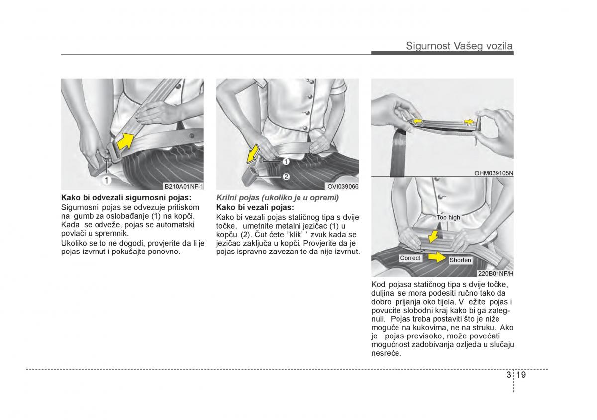 KIA Rio Pride UB vlasnicko uputstvo / page 36