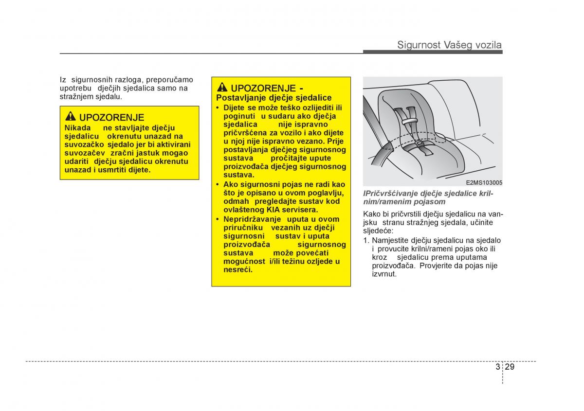 KIA Rio Pride UB vlasnicko uputstvo / page 46