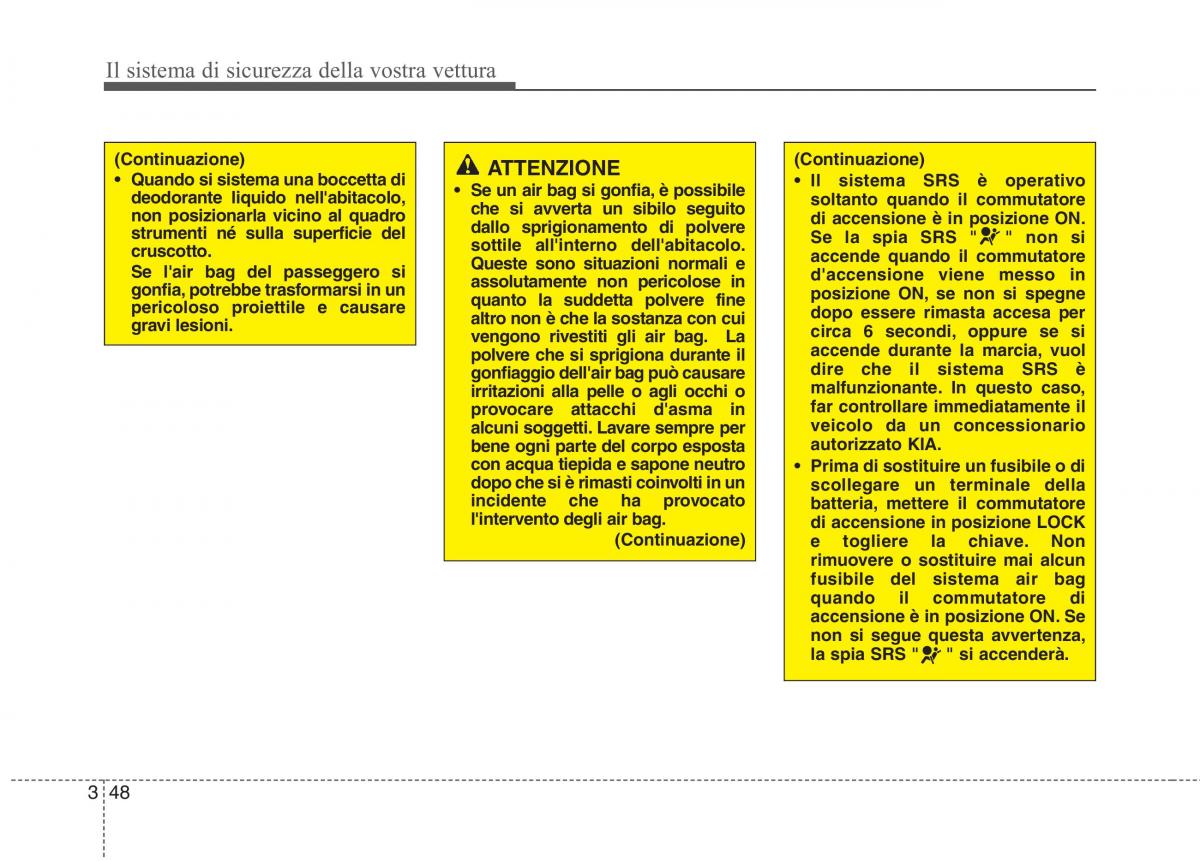 KIA Rio Pride UB manuale del proprietario / page 64