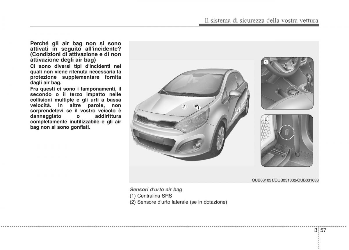 KIA Rio Pride UB manuale del proprietario / page 73