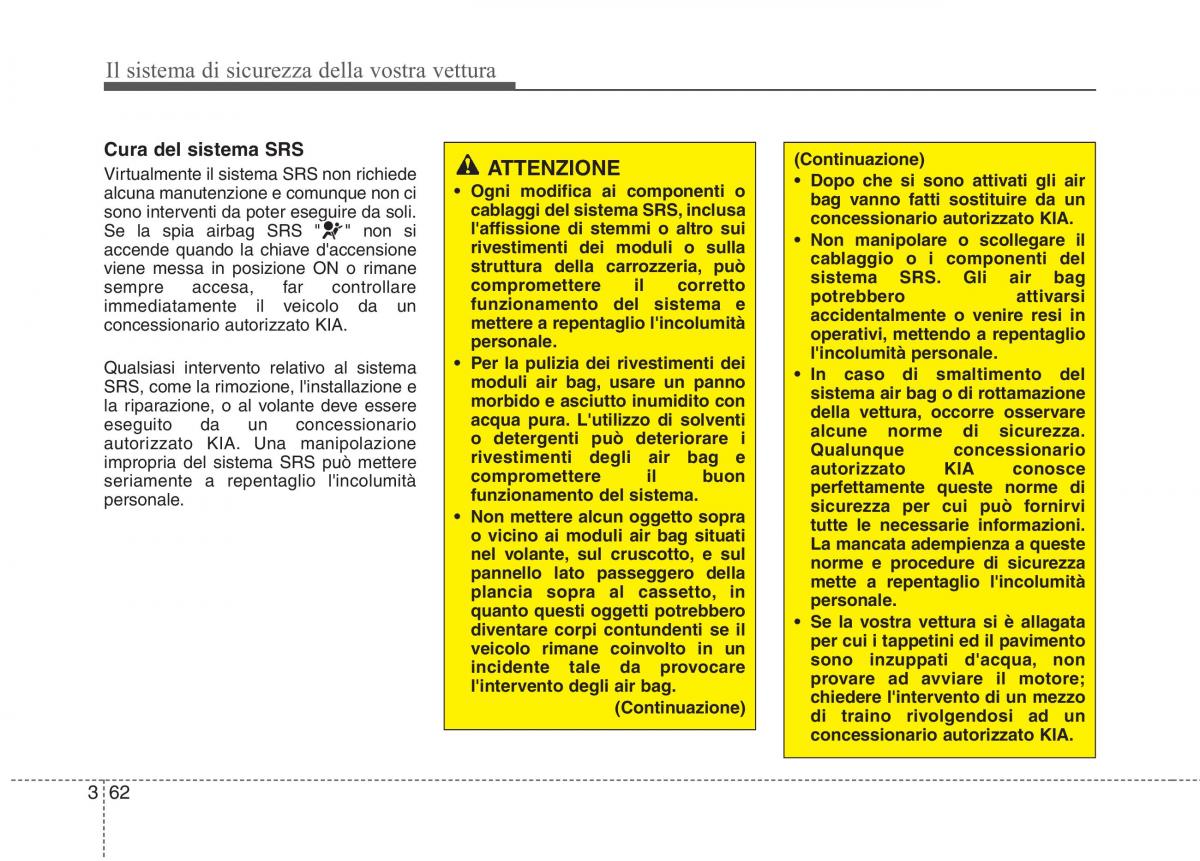 KIA Rio Pride UB manuale del proprietario / page 78