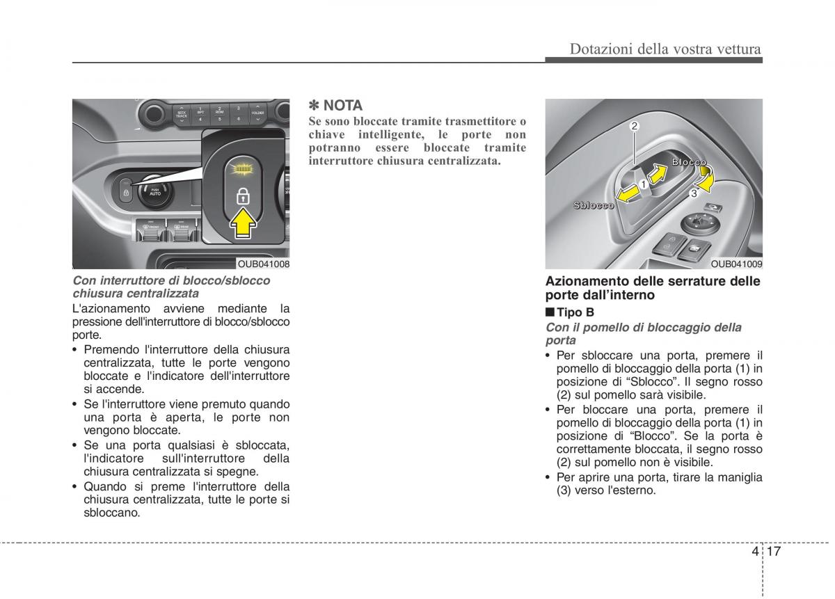 KIA Rio Pride UB manuale del proprietario / page 97