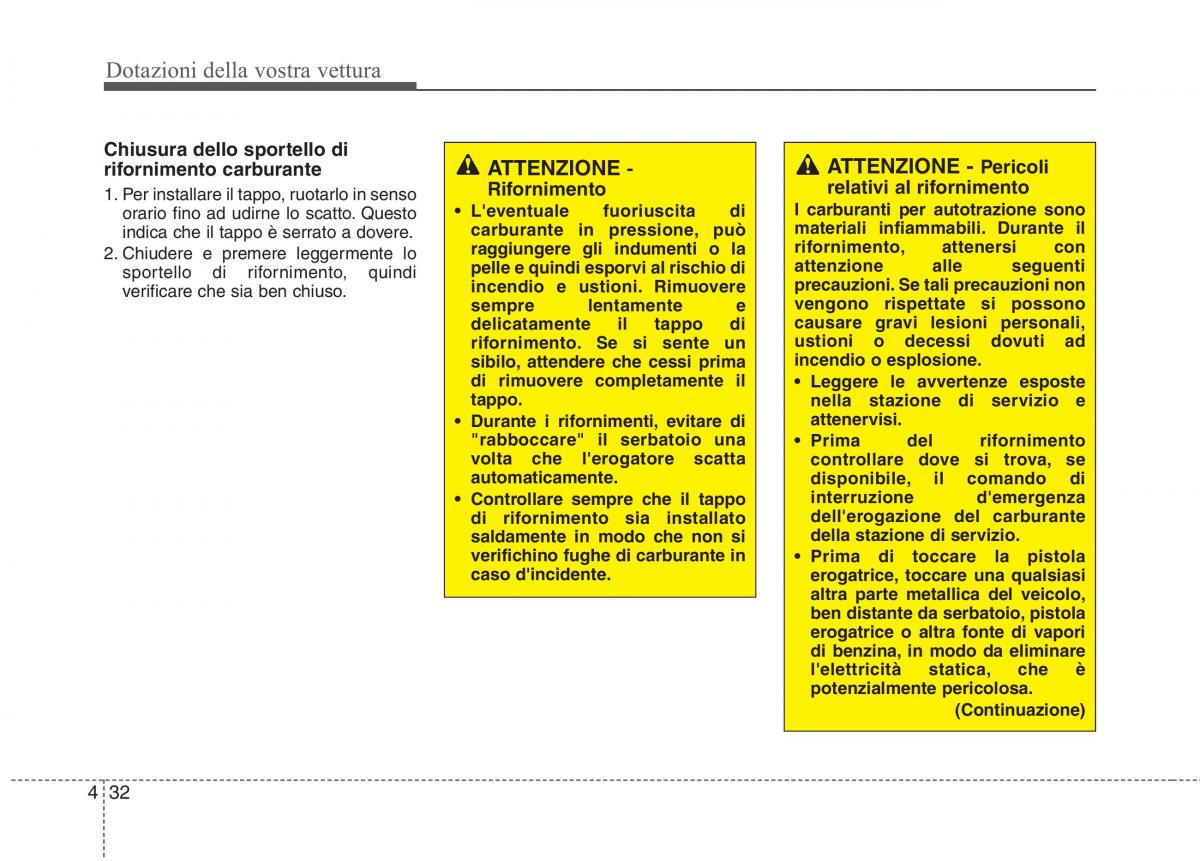 KIA Rio Pride UB manuale del proprietario / page 112