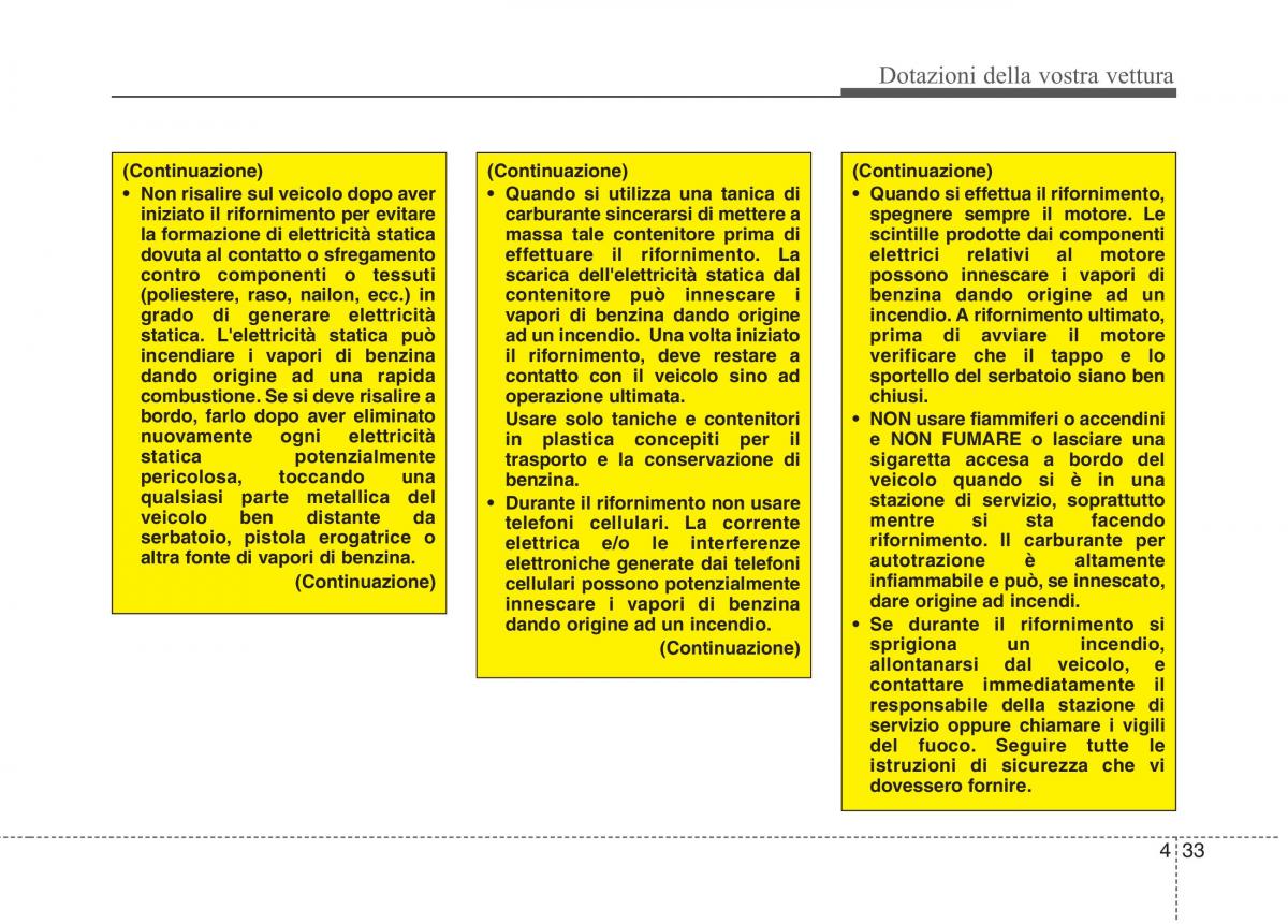 KIA Rio Pride UB manuale del proprietario / page 113