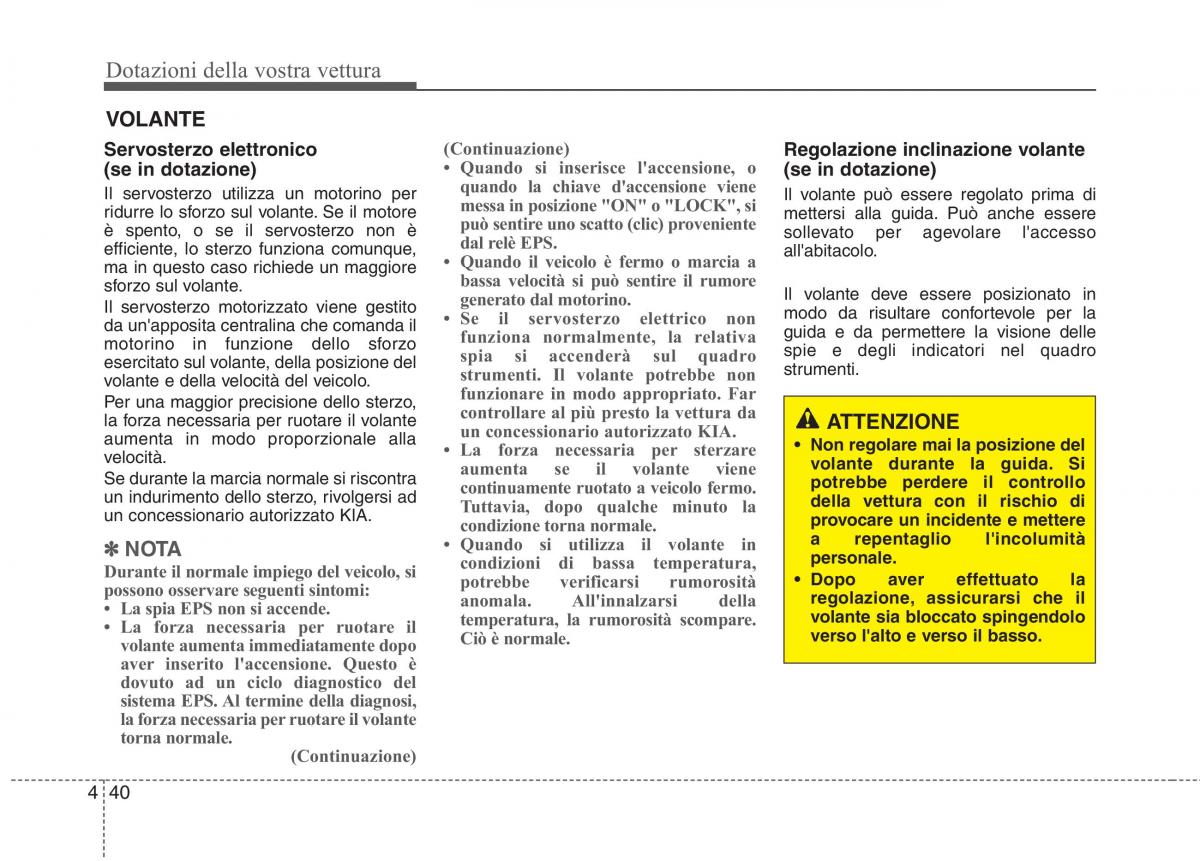 KIA Rio Pride UB manuale del proprietario / page 120