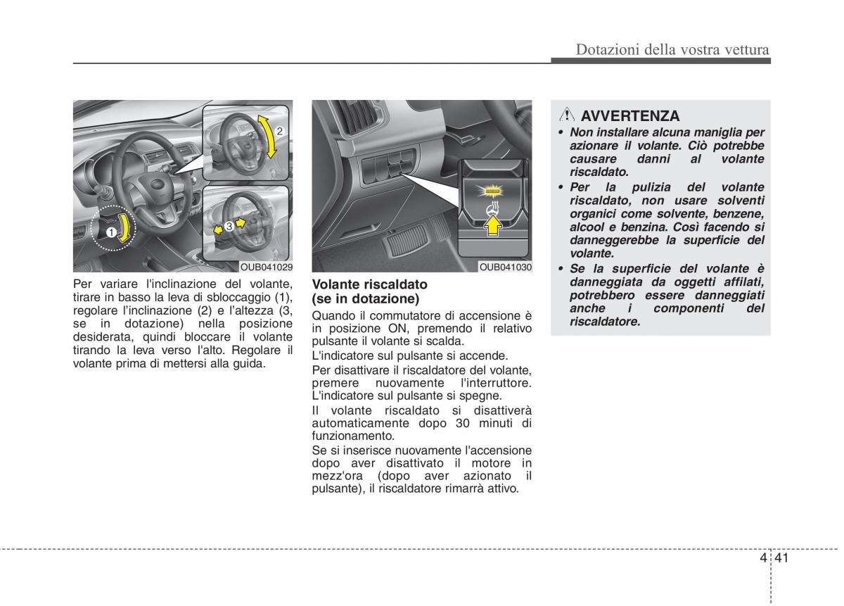 KIA Rio Pride UB manuale del proprietario / page 121