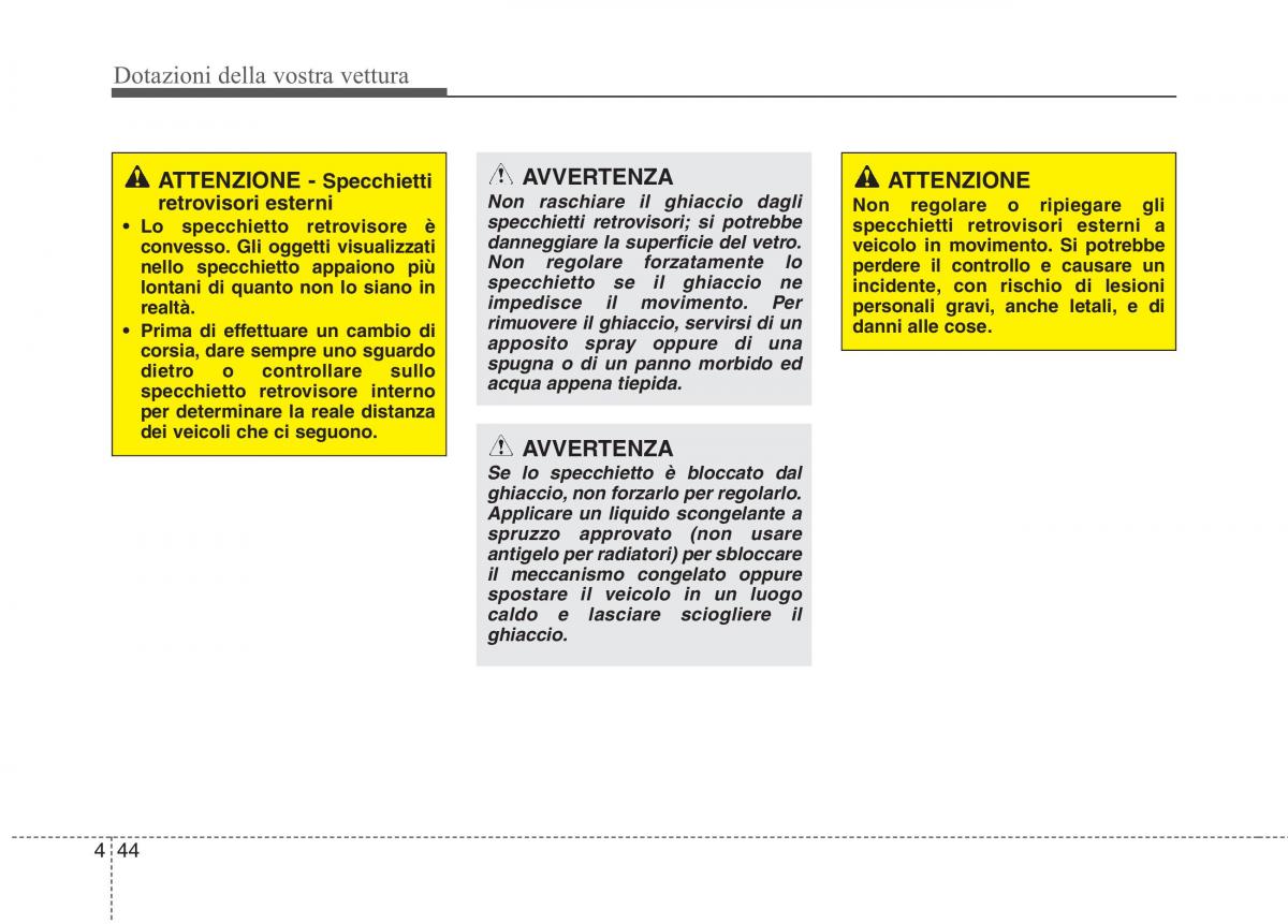 KIA Rio Pride UB manuale del proprietario / page 124