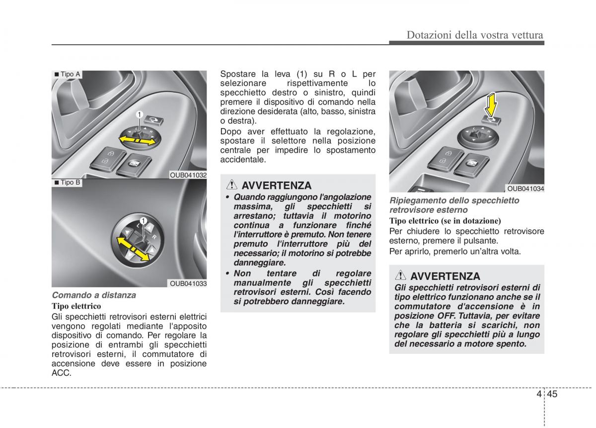 KIA Rio Pride UB manuale del proprietario / page 125