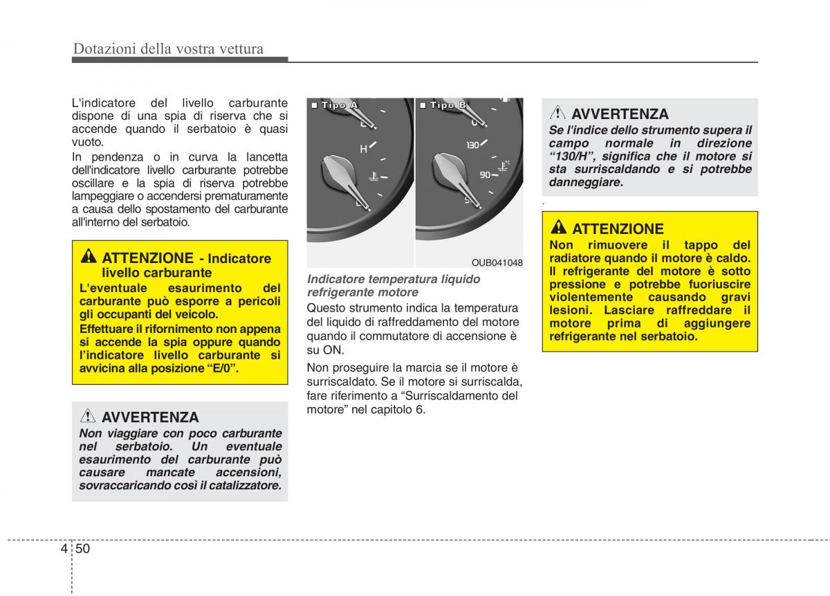 KIA Rio Pride UB manuale del proprietario / page 130