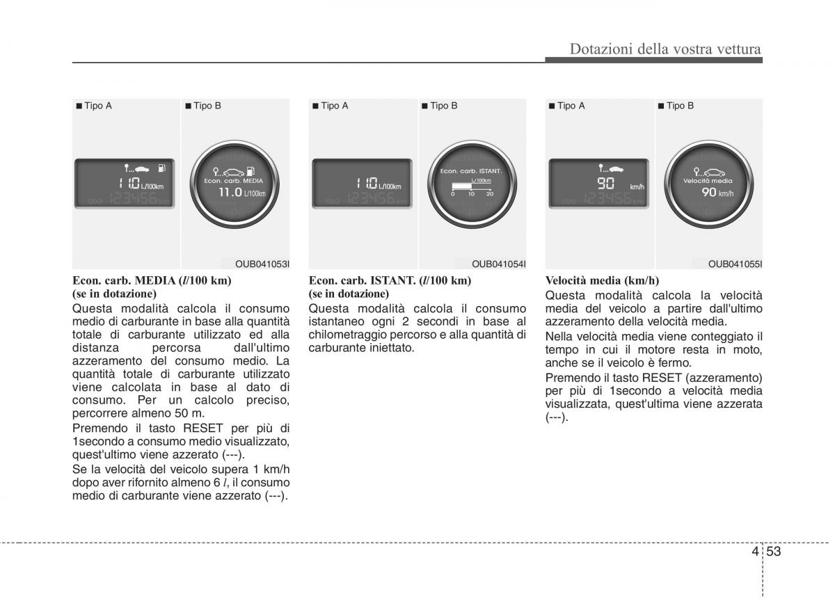 KIA Rio Pride UB manuale del proprietario / page 133