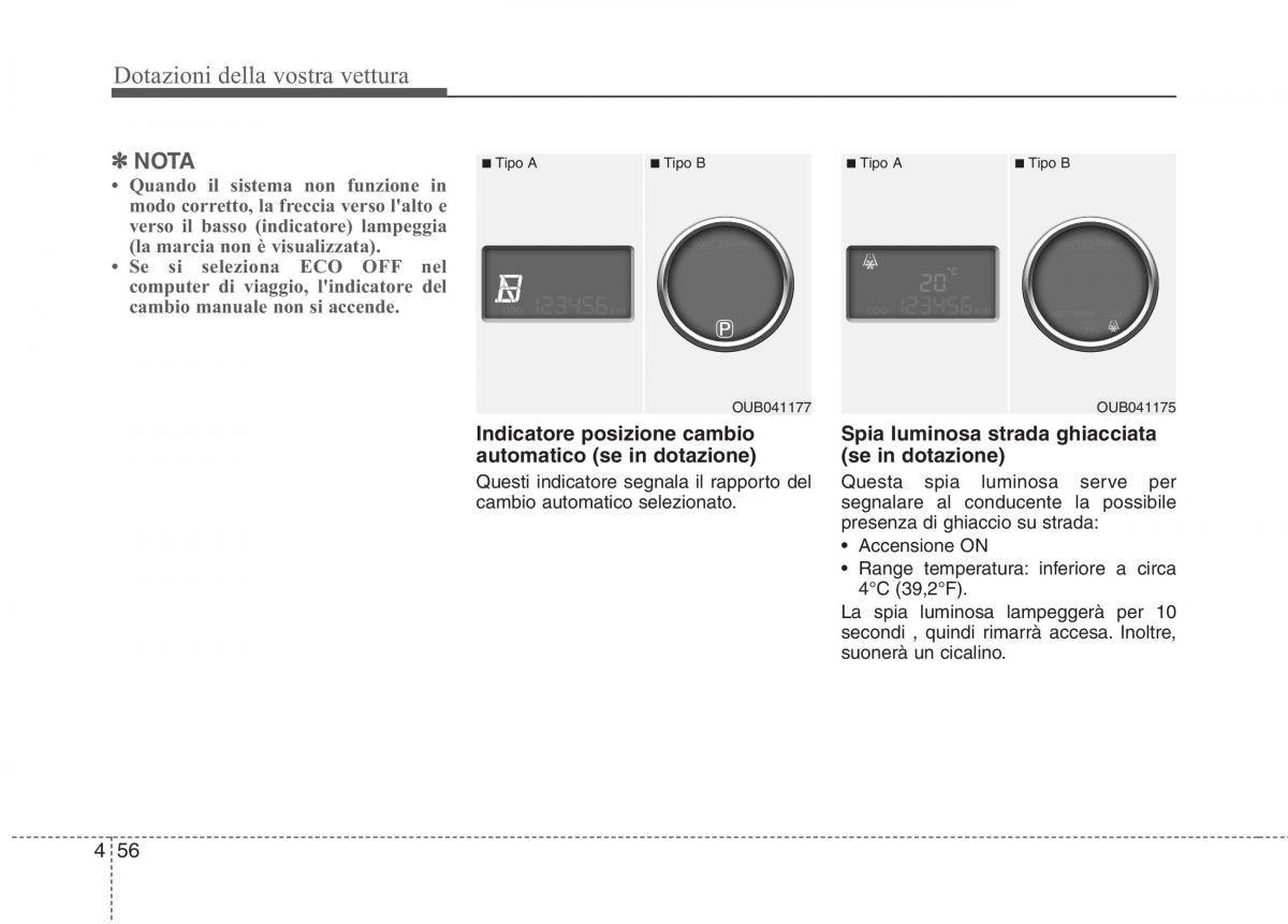 KIA Rio Pride UB manuale del proprietario / page 136