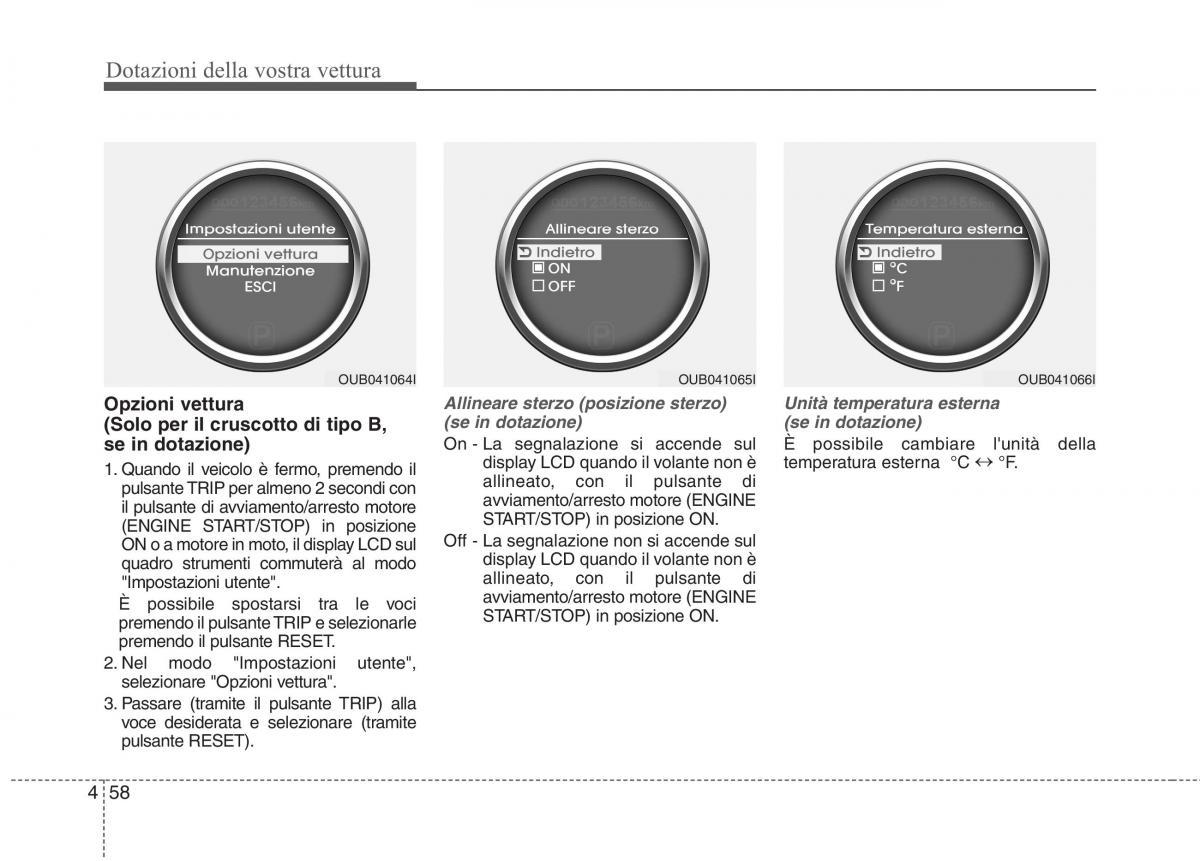 KIA Rio Pride UB manuale del proprietario / page 138