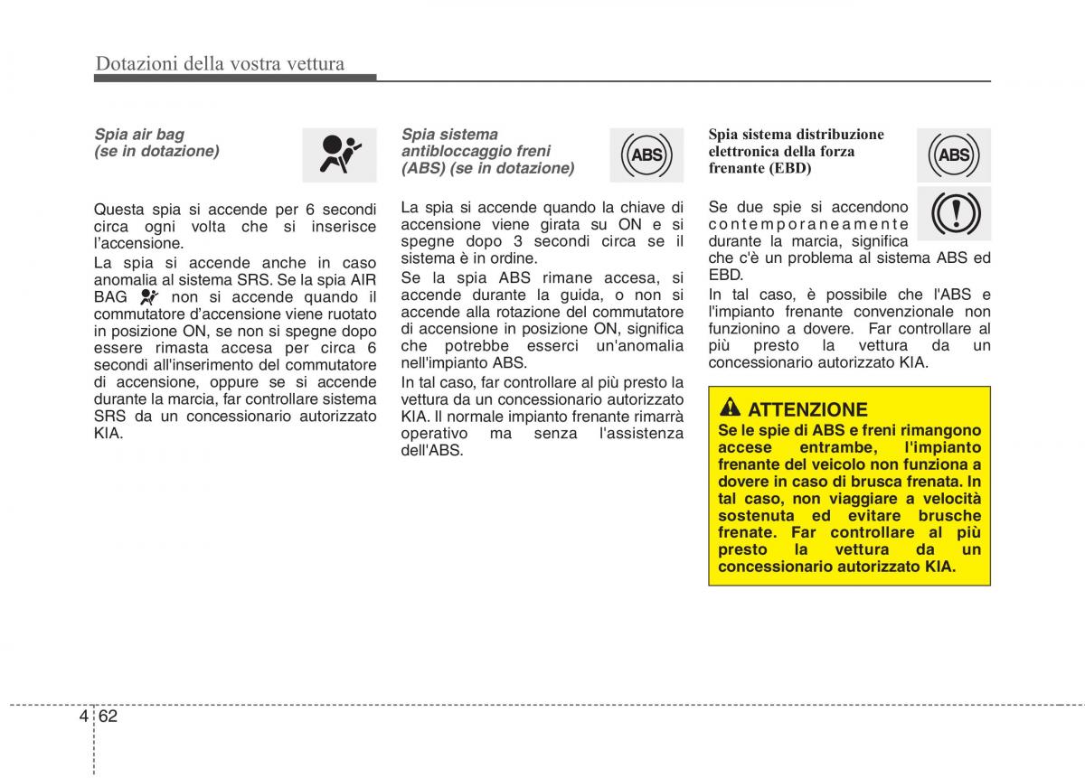 KIA Rio Pride UB manuale del proprietario / page 142