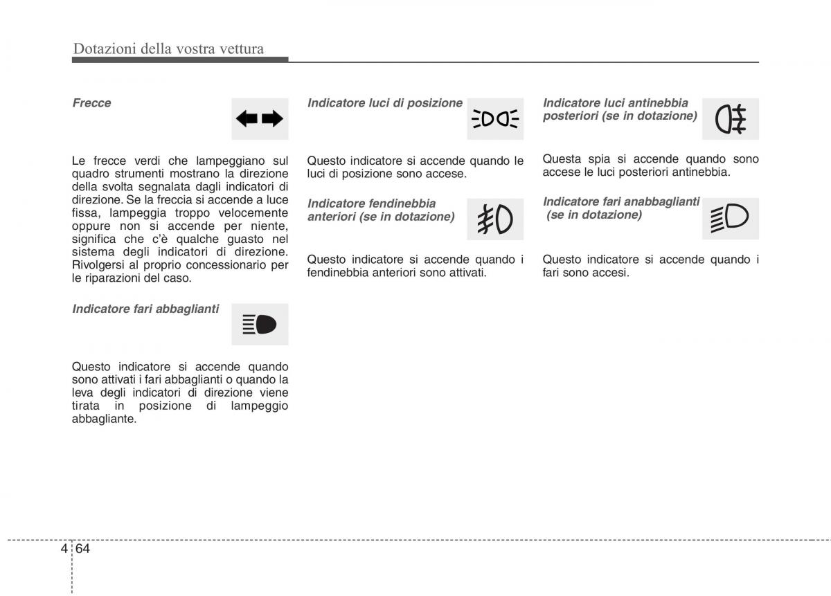 KIA Rio Pride UB manuale del proprietario / page 144