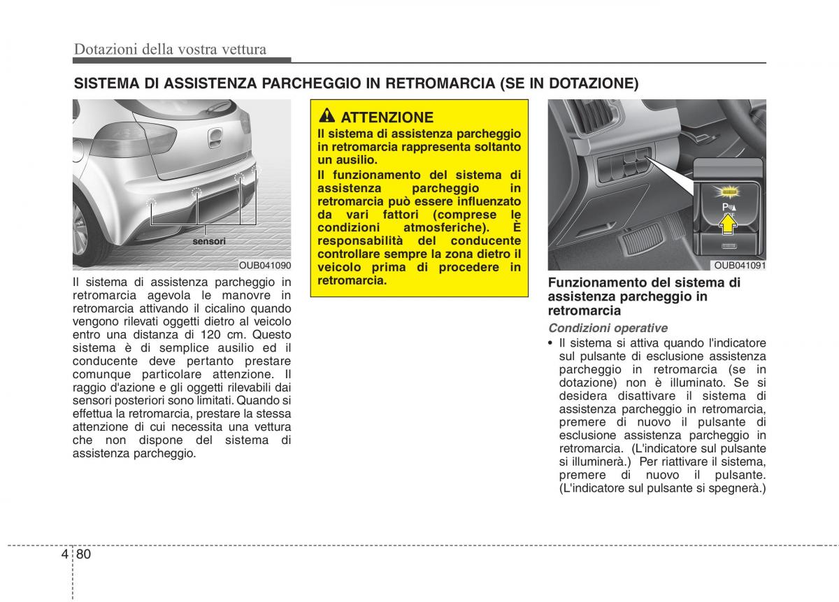 KIA Rio Pride UB manuale del proprietario / page 160