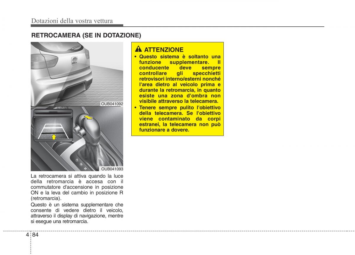 KIA Rio Pride UB manuale del proprietario / page 164