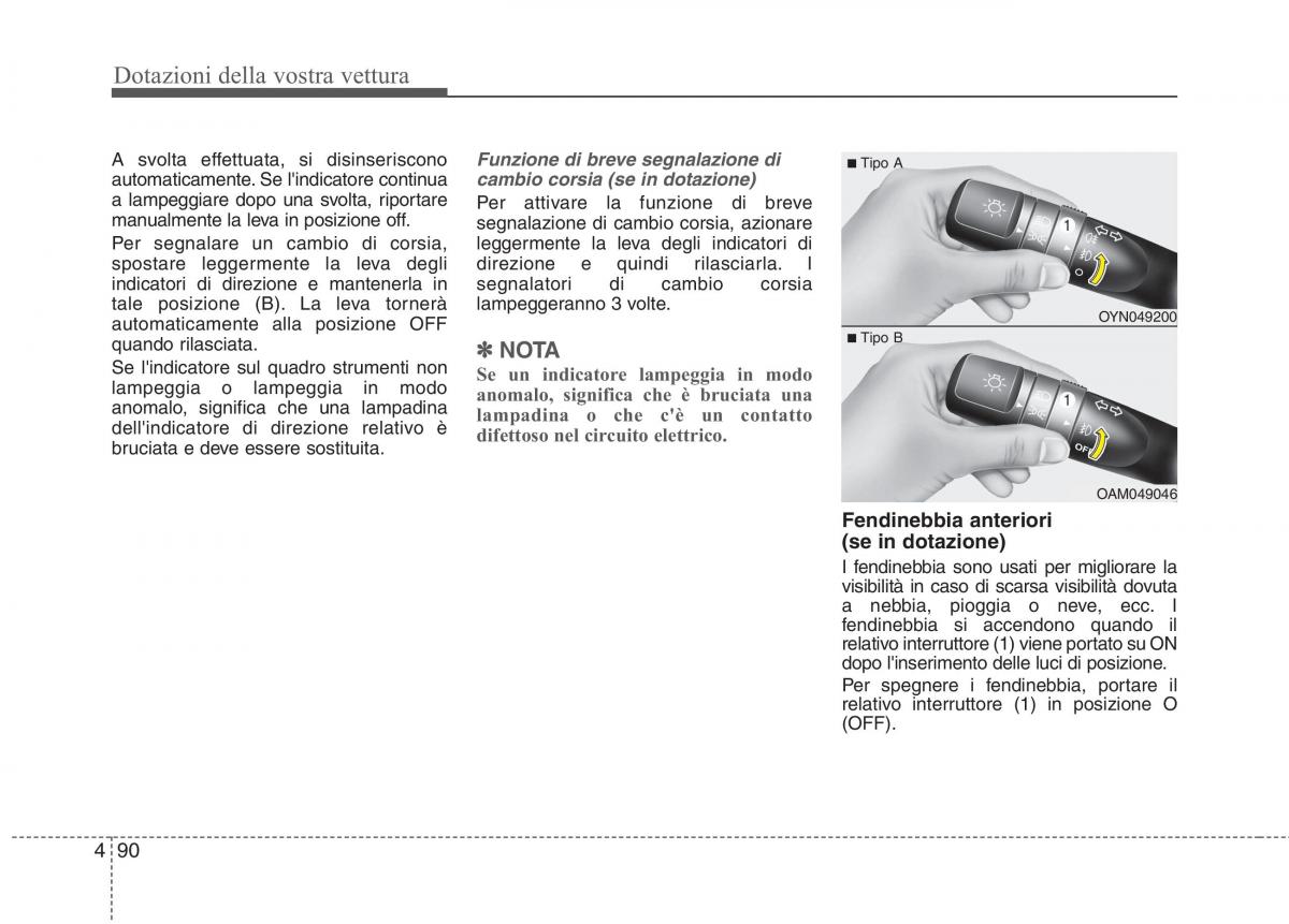 KIA Rio Pride UB manuale del proprietario / page 170