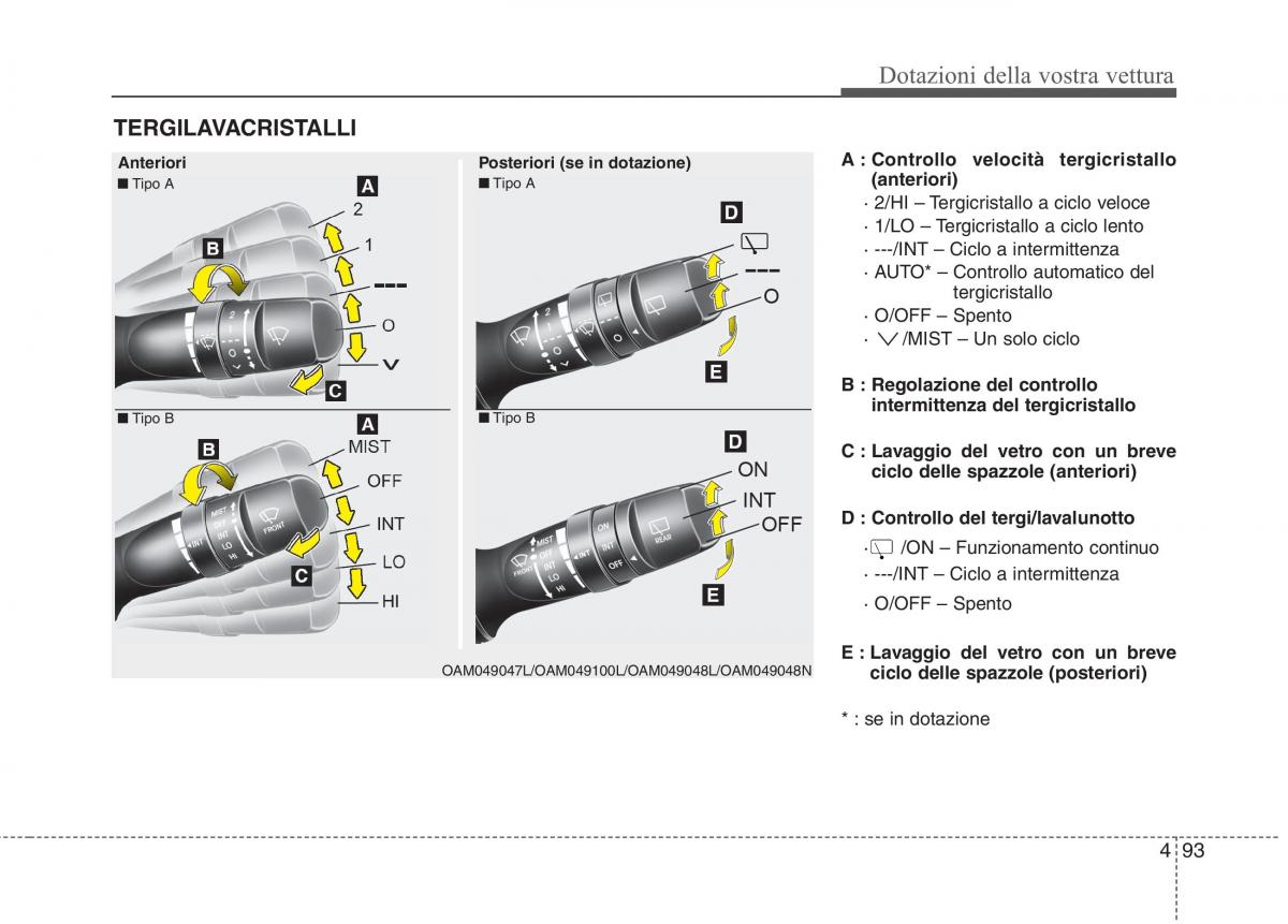 KIA Rio Pride UB manuale del proprietario / page 173