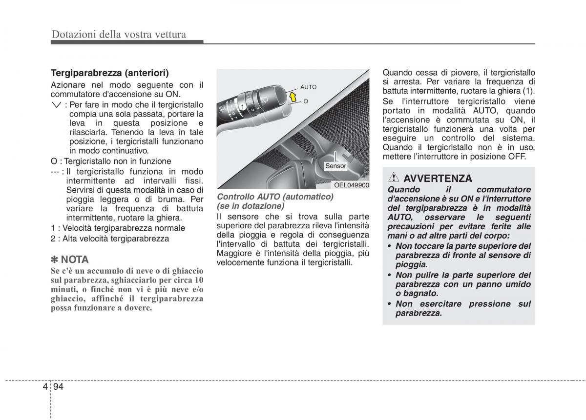 KIA Rio Pride UB manuale del proprietario / page 174