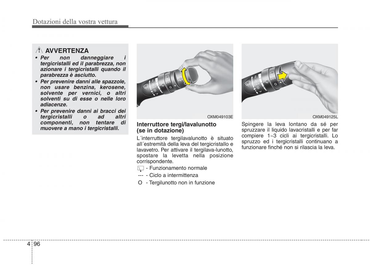 KIA Rio Pride UB manuale del proprietario / page 176