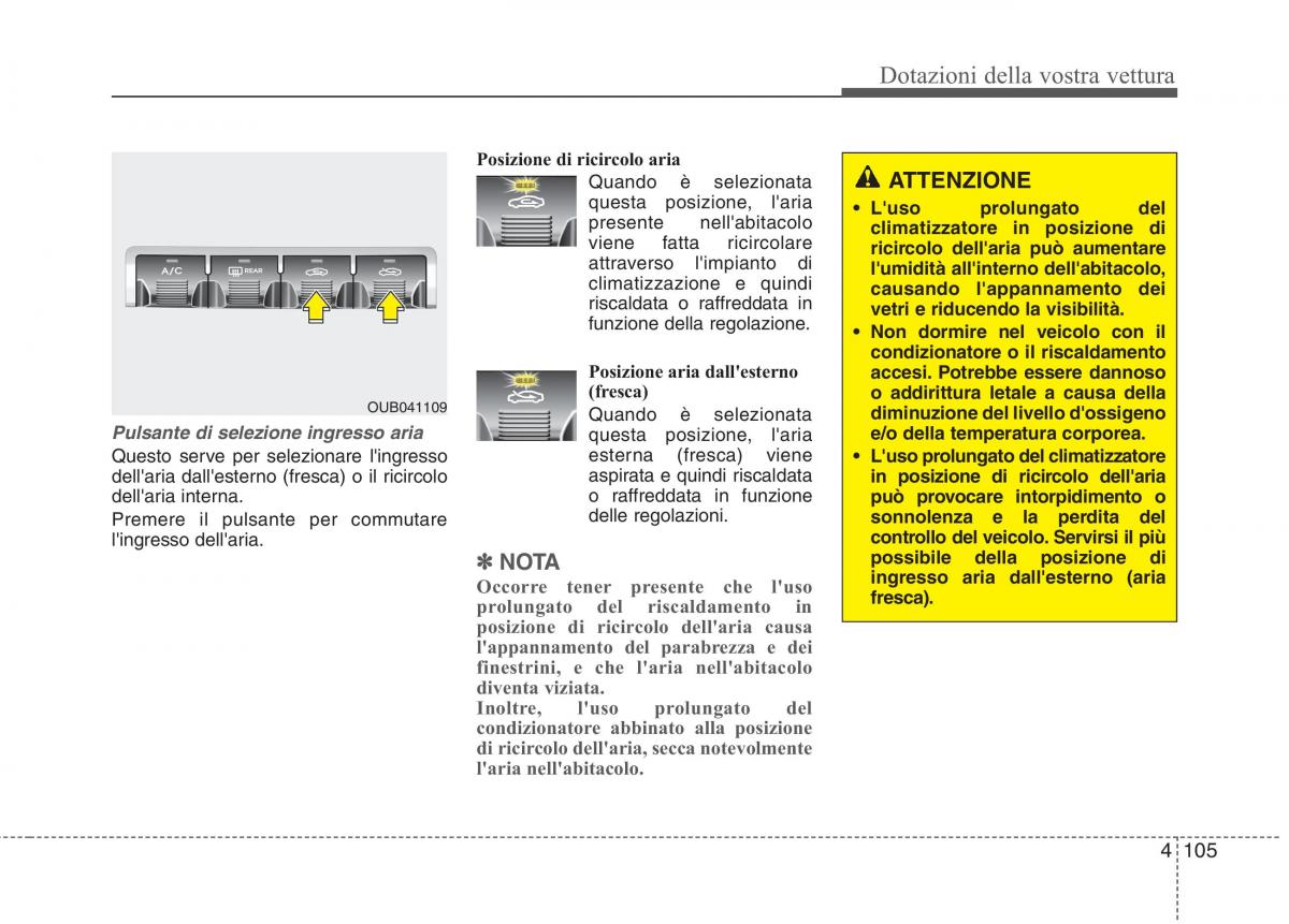 KIA Rio Pride UB manuale del proprietario / page 185