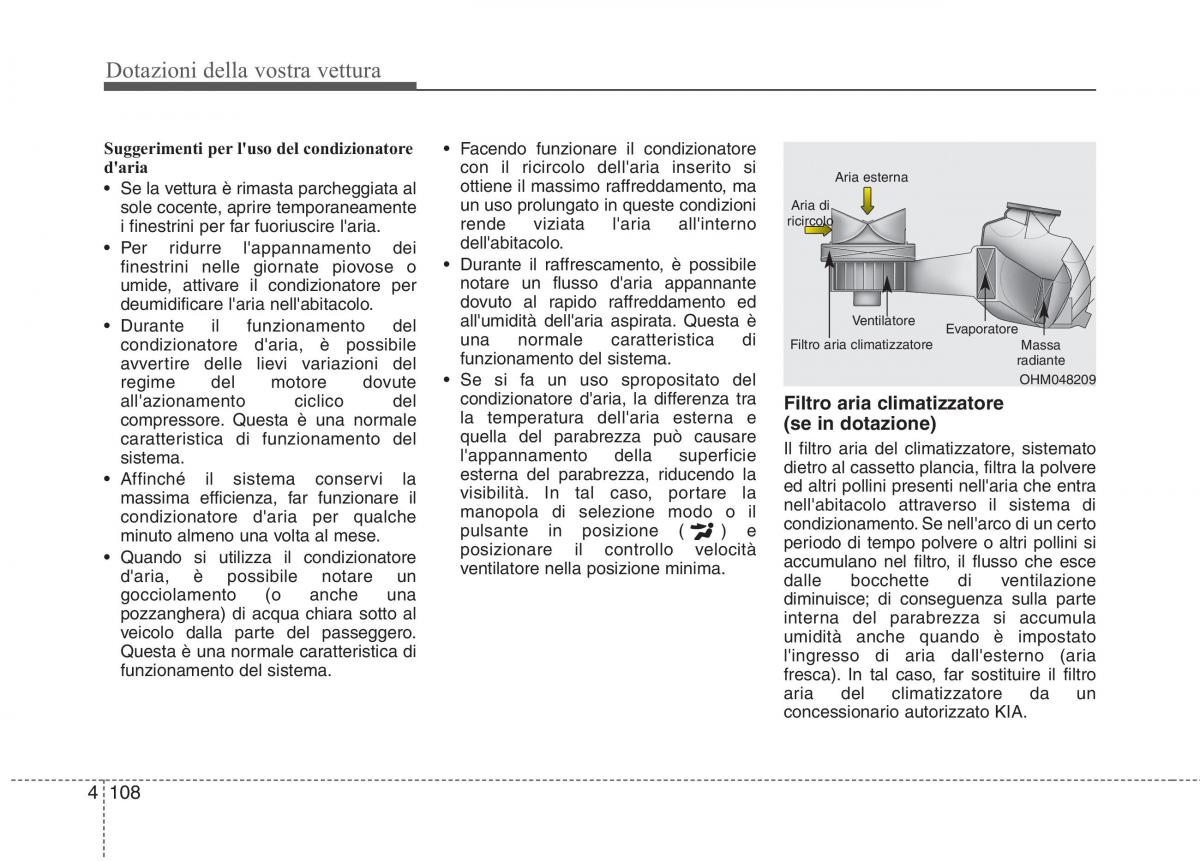 KIA Rio Pride UB manuale del proprietario / page 188