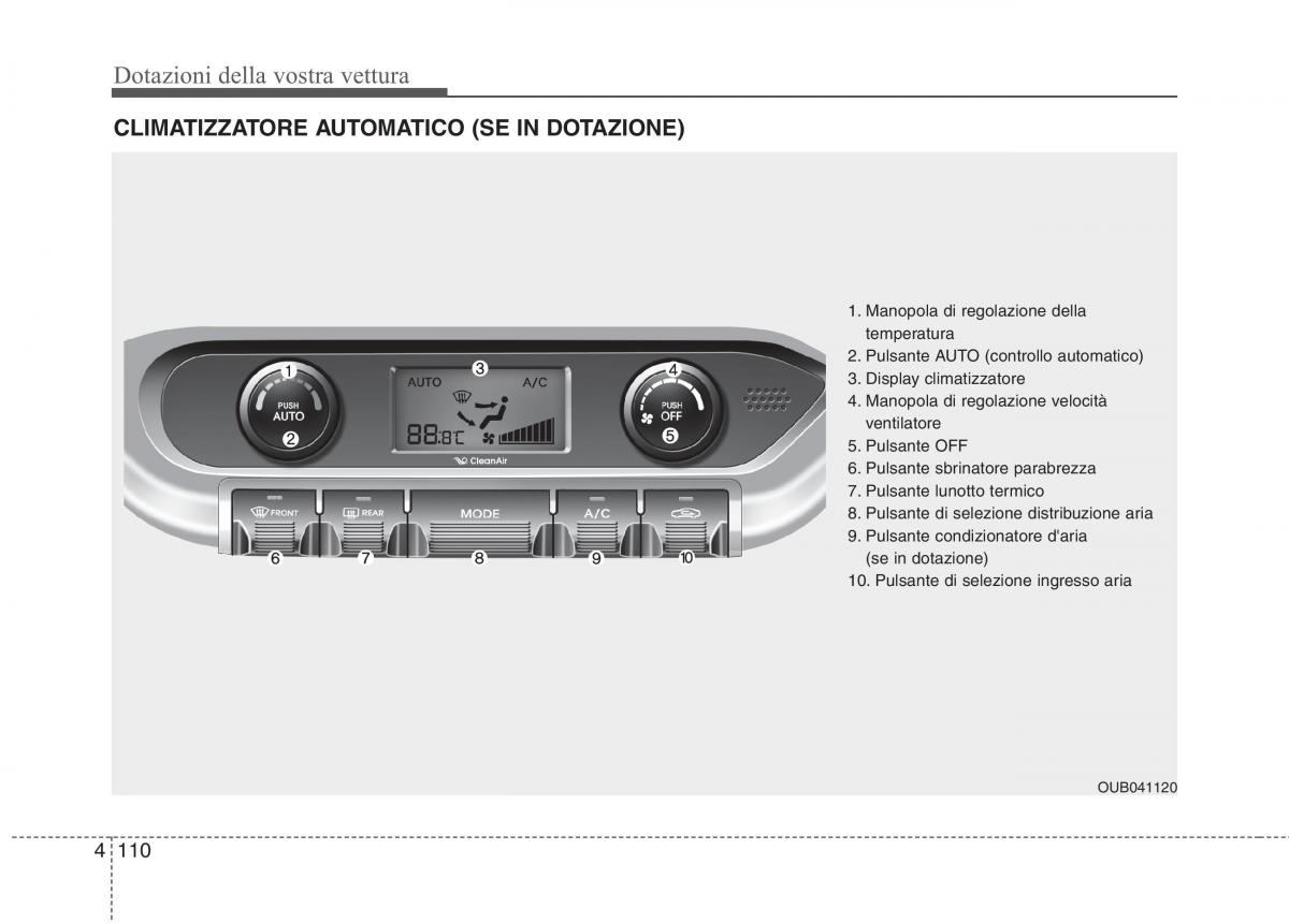 KIA Rio Pride UB manuale del proprietario / page 190