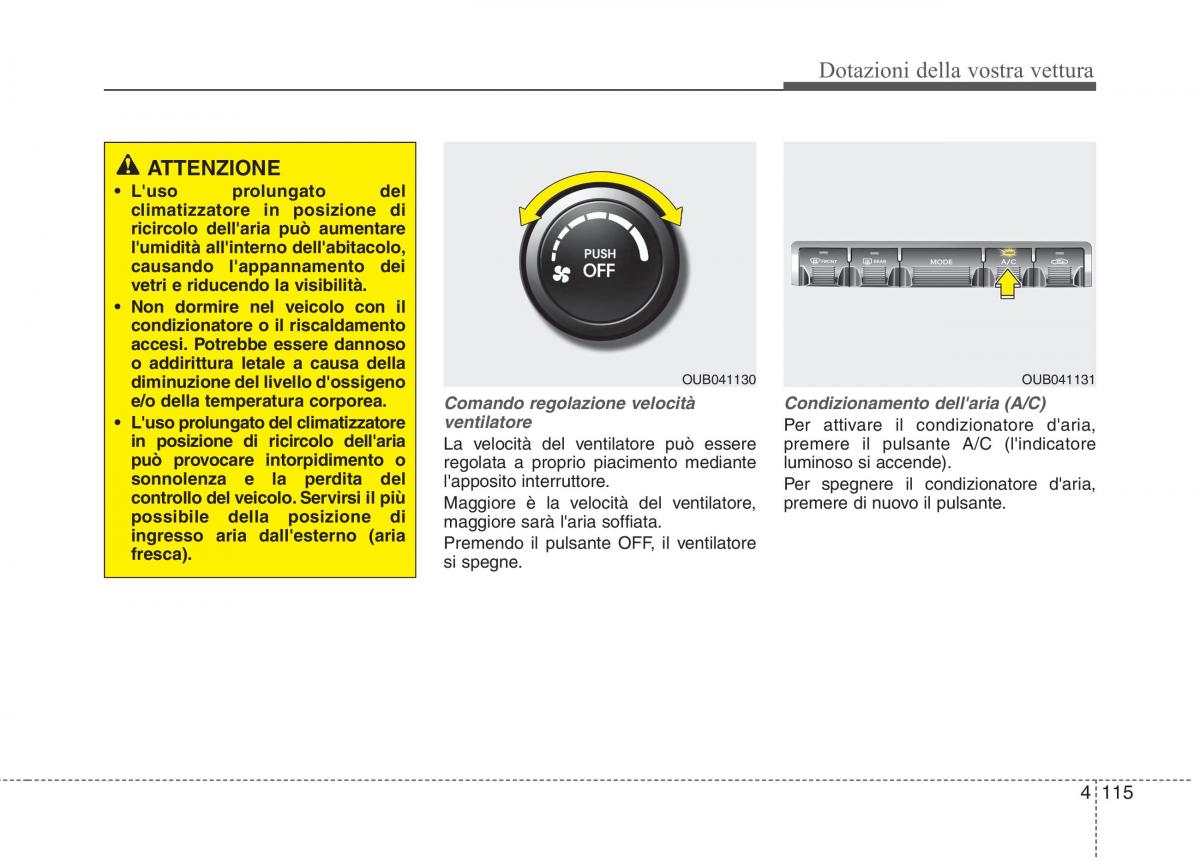 KIA Rio Pride UB manuale del proprietario / page 195