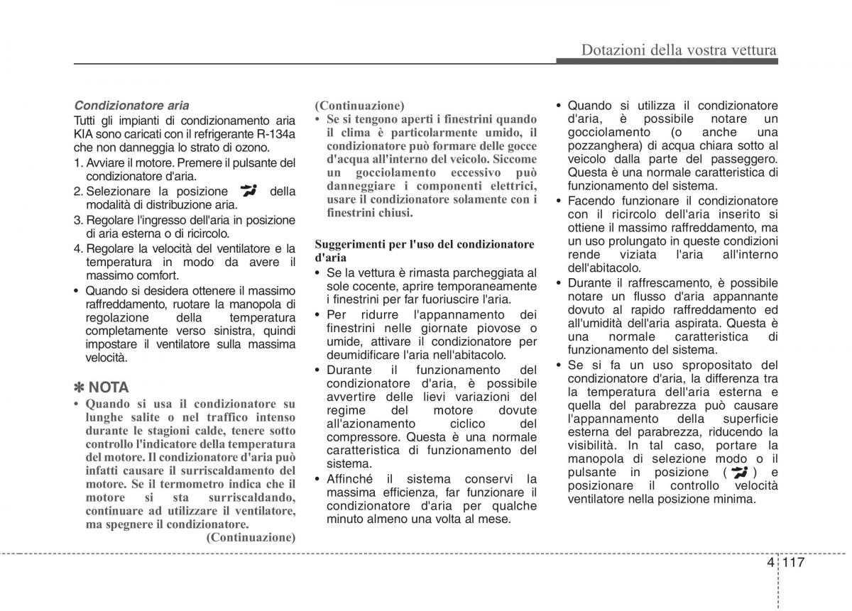 KIA Rio Pride UB manuale del proprietario / page 197