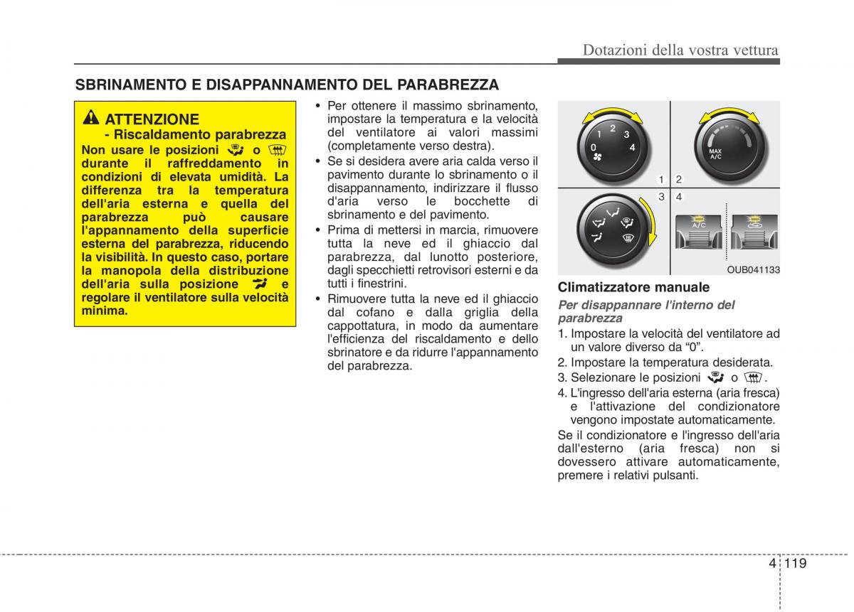 KIA Rio Pride UB manuale del proprietario / page 199