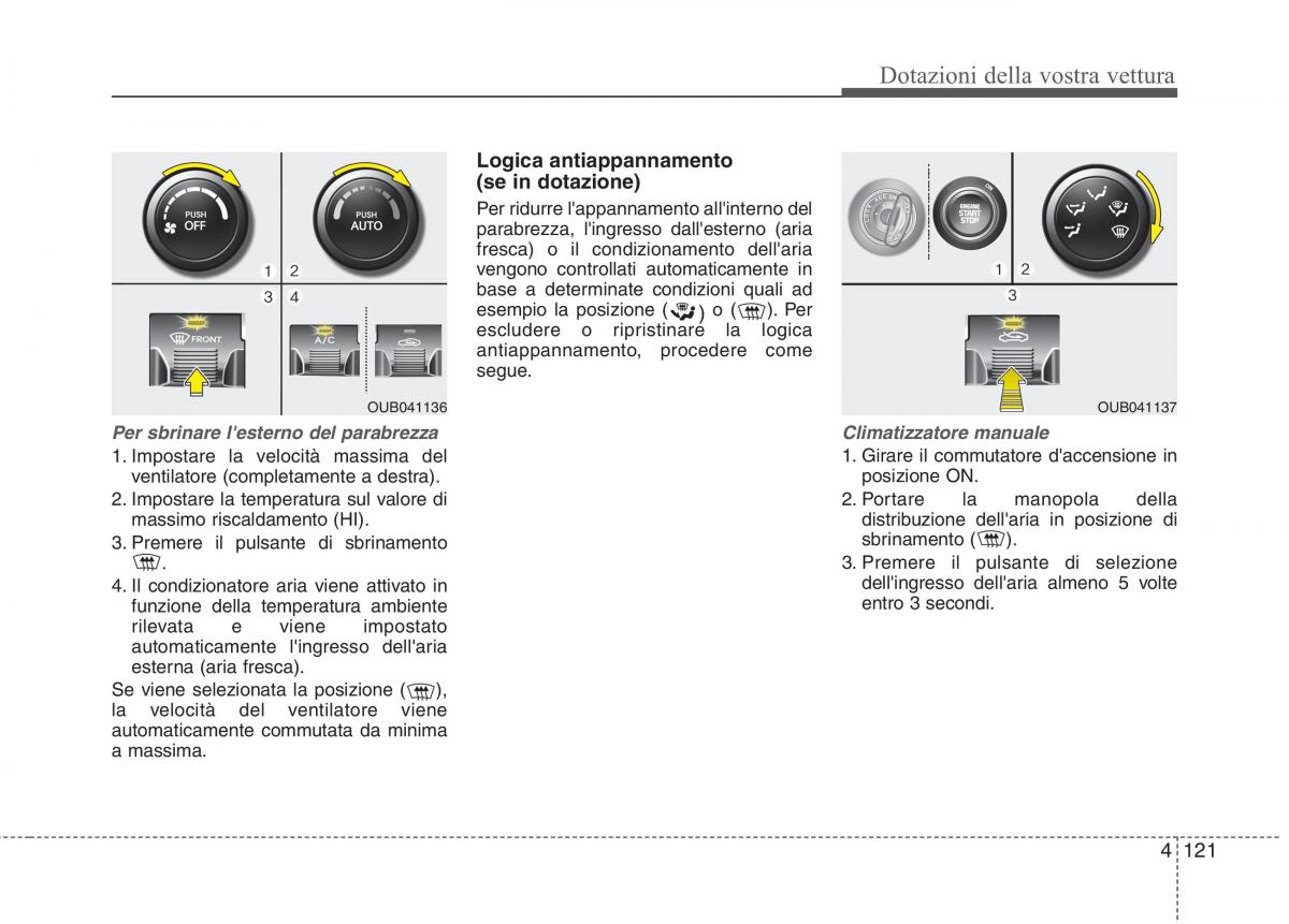 KIA Rio Pride UB manuale del proprietario / page 201