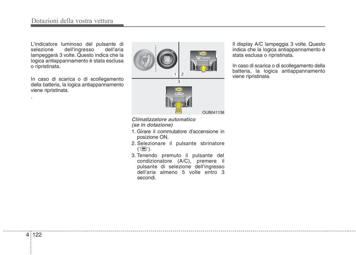 KIA Rio Pride UB manuale del proprietario / page 202