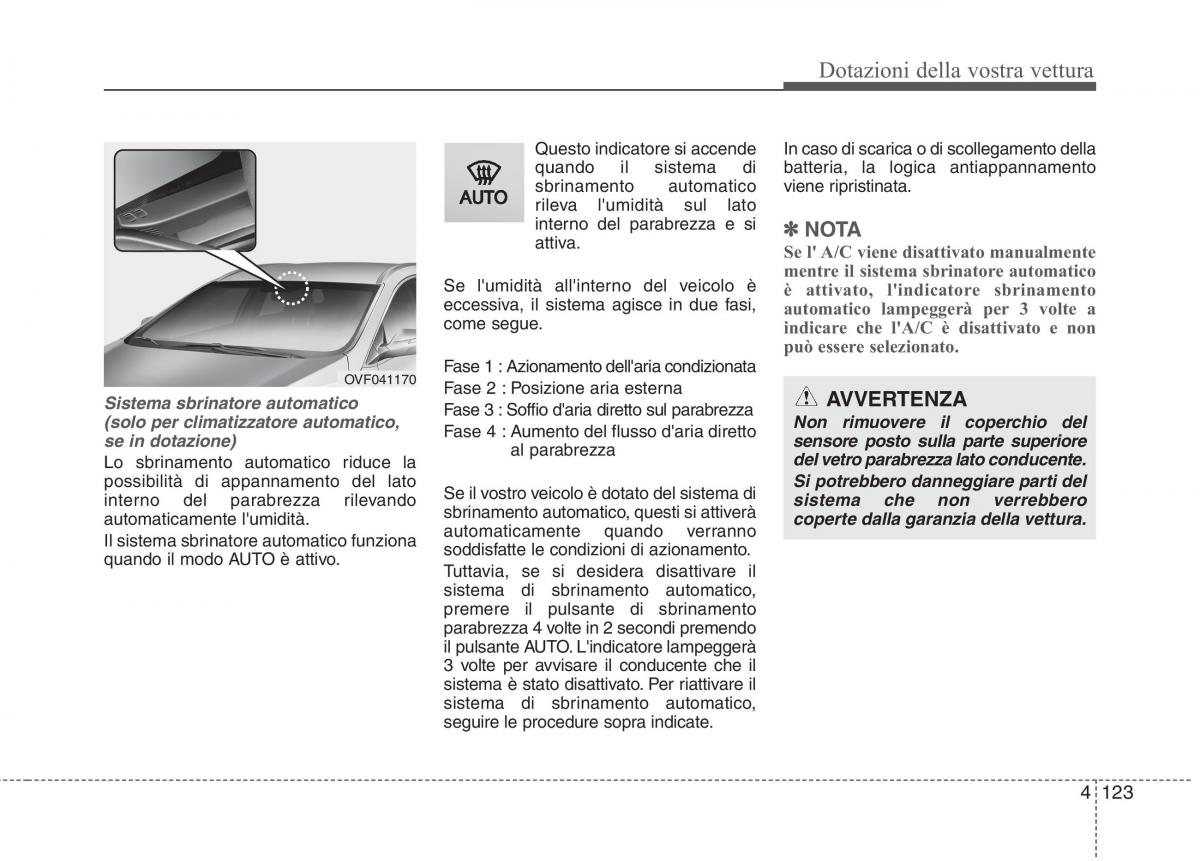 KIA Rio Pride UB manuale del proprietario / page 203