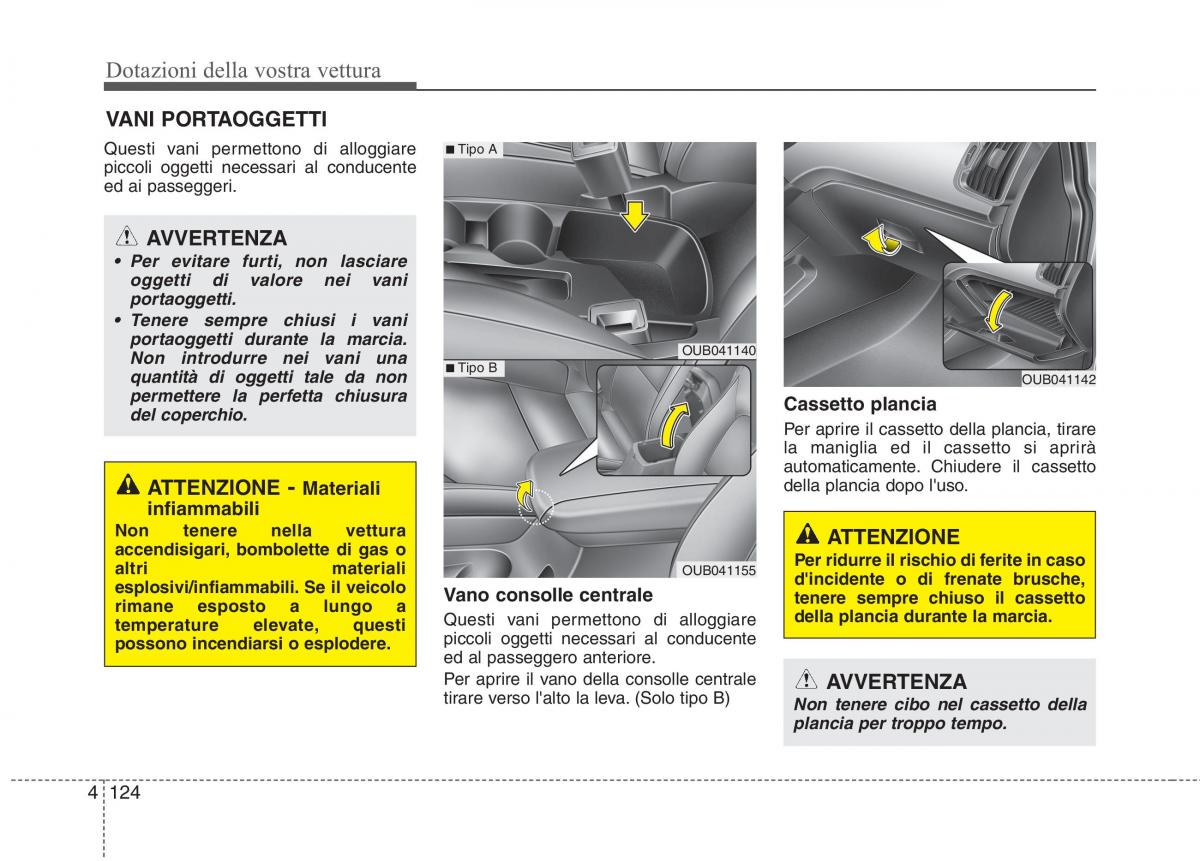 KIA Rio Pride UB manuale del proprietario / page 204