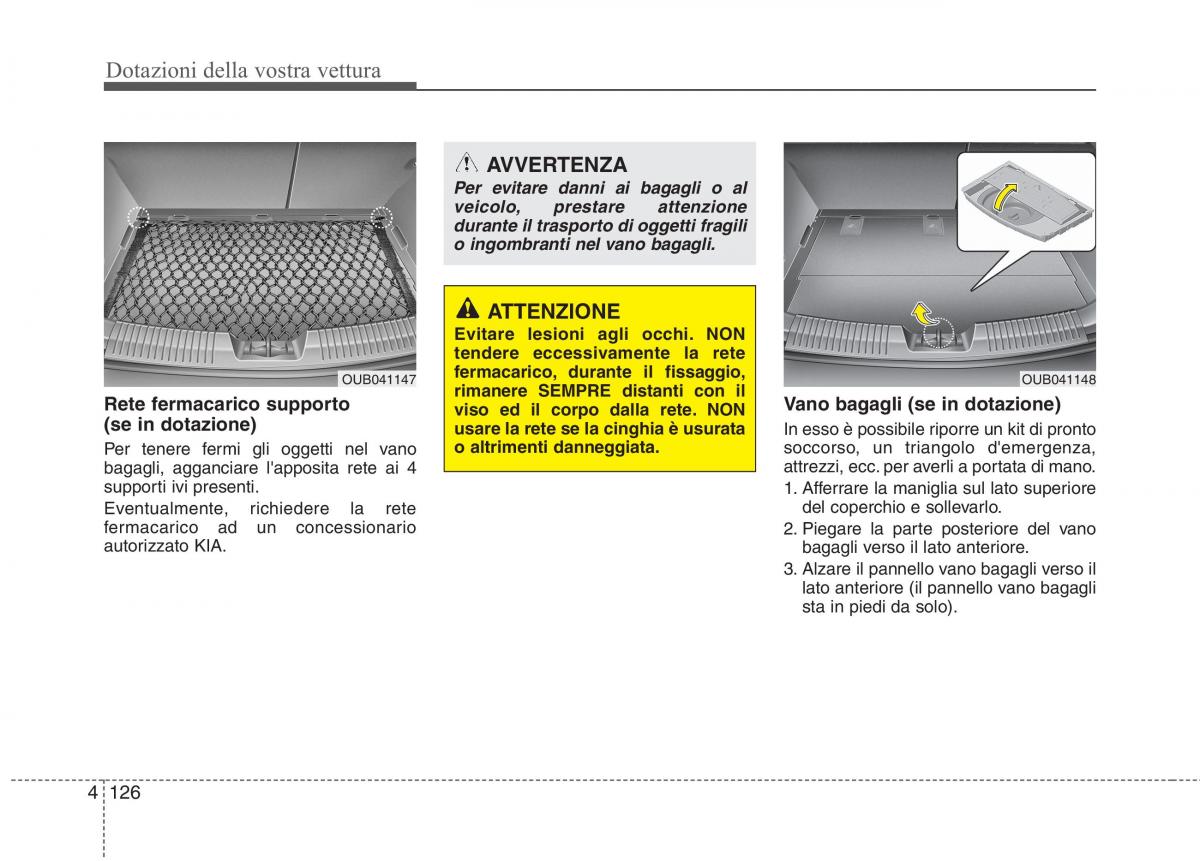 KIA Rio Pride UB manuale del proprietario / page 206