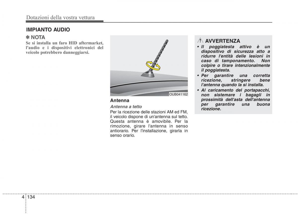 KIA Rio Pride UB manuale del proprietario / page 214