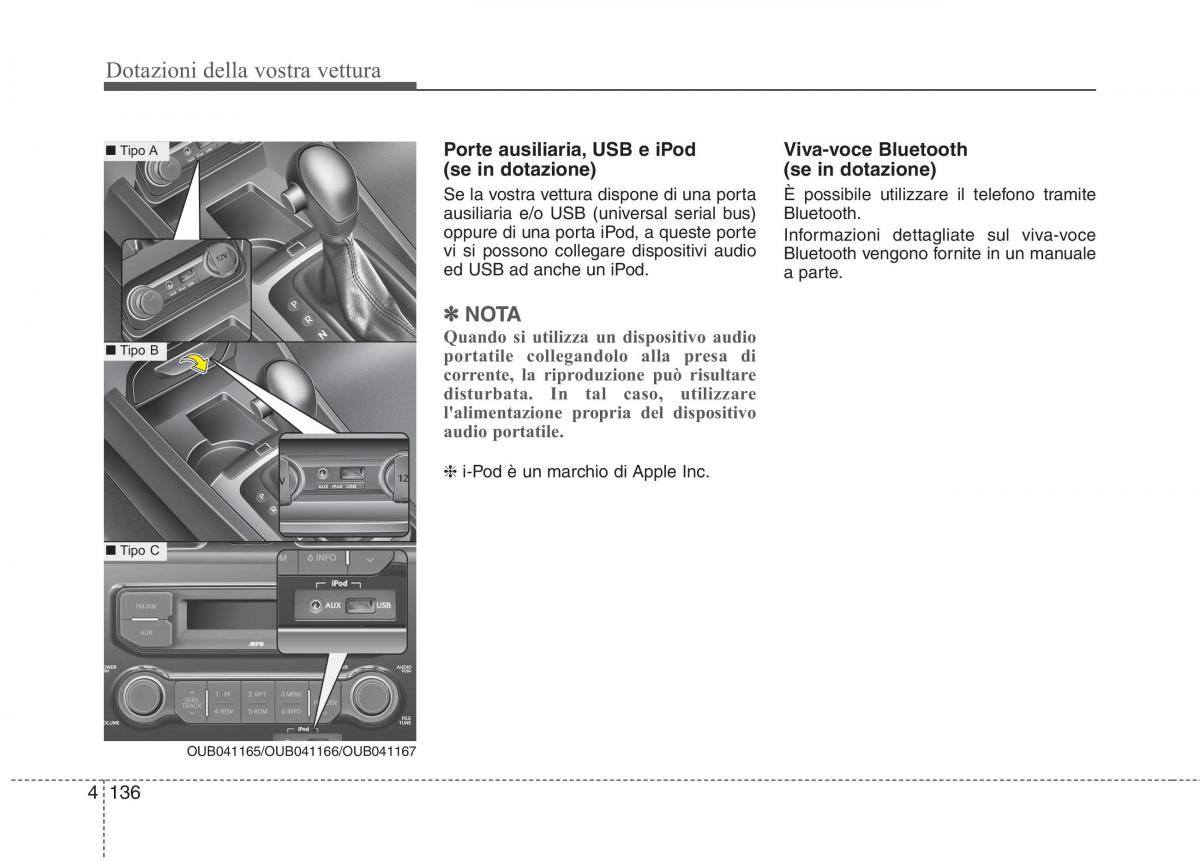 KIA Rio Pride UB manuale del proprietario / page 216